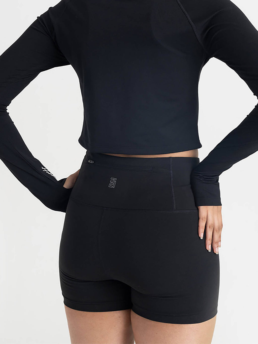 Zen Women Black Stretchable Shorts - view 2