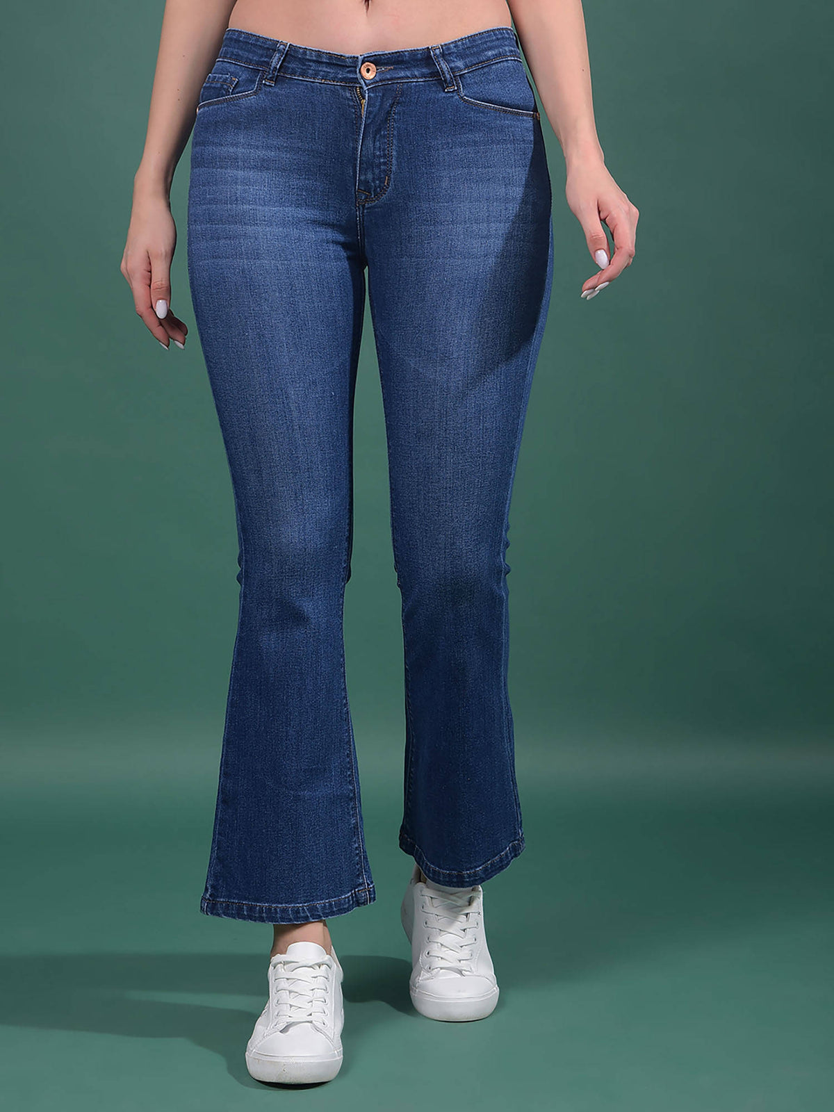 Women Blue Bootcut Jeans | BT10 - view 1