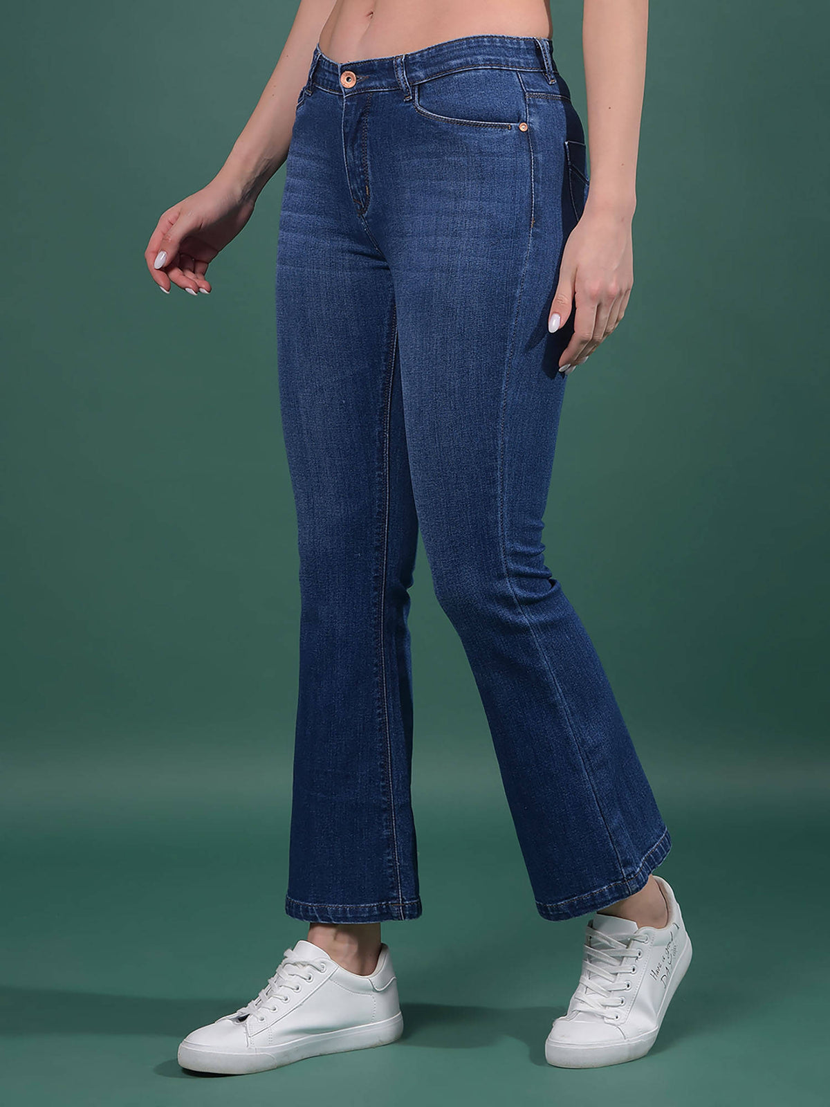 Women Blue Bootcut Jeans | BT10 - view 3