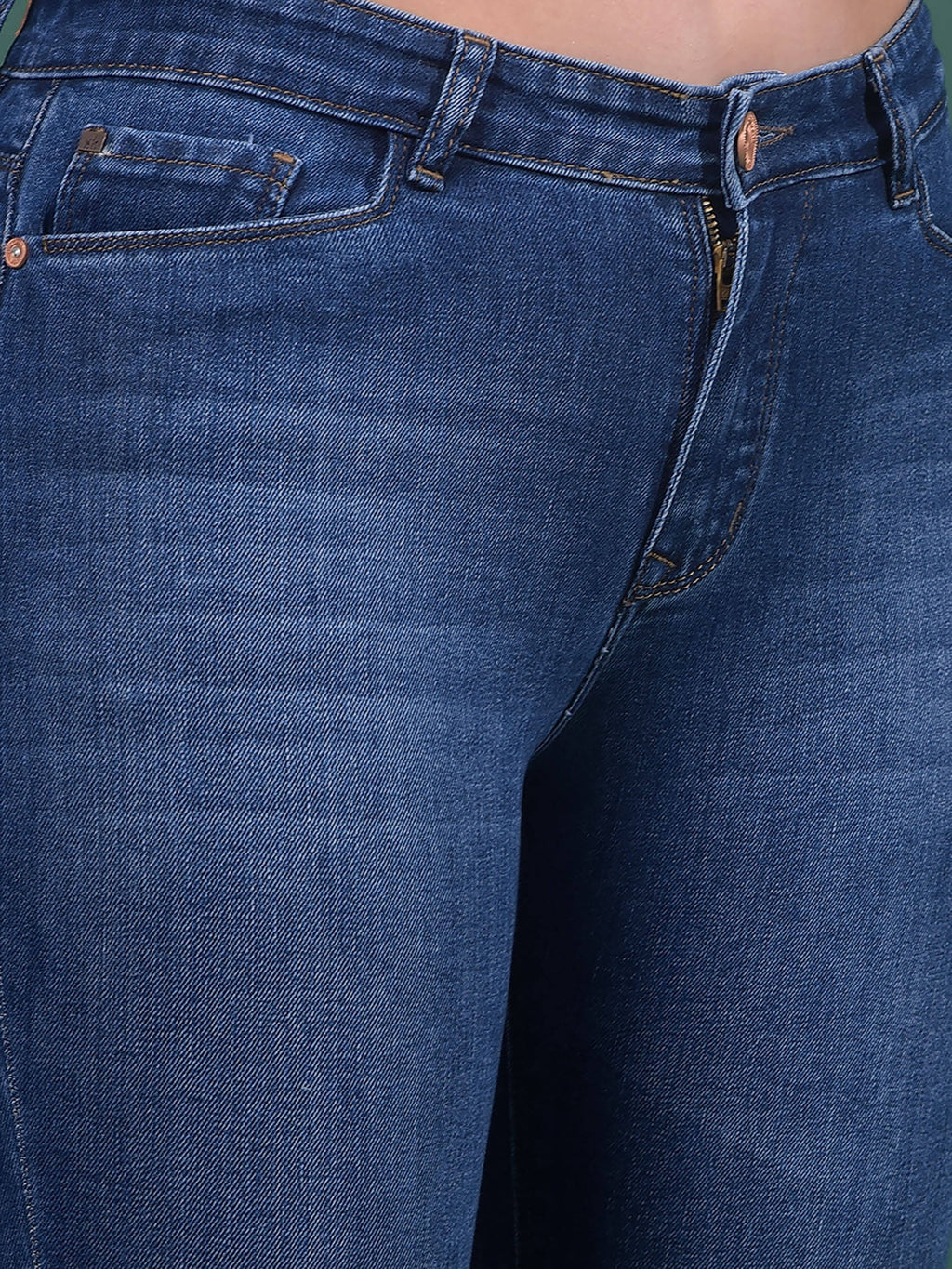 Women Blue Bootcut Jeans | BT10 - view 5