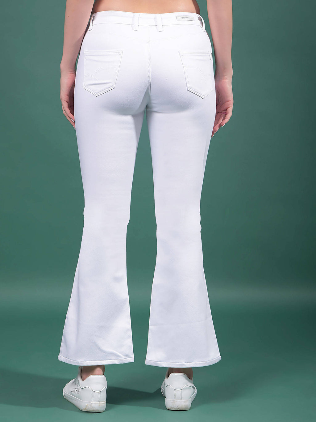 Women White Bootcut Jeans | BT10 - view 2