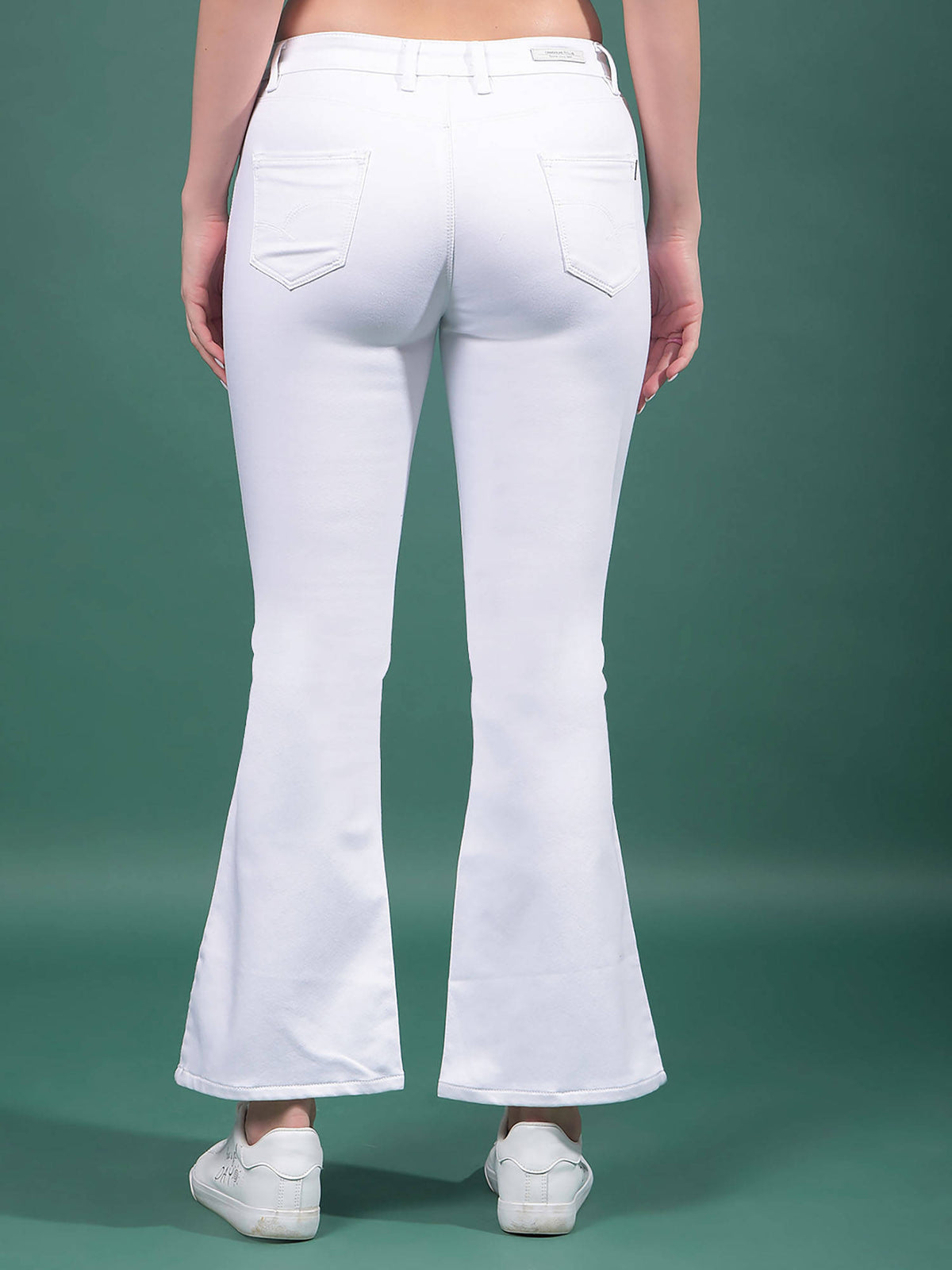Women White Bootcut Jeans | BT10 - view 2