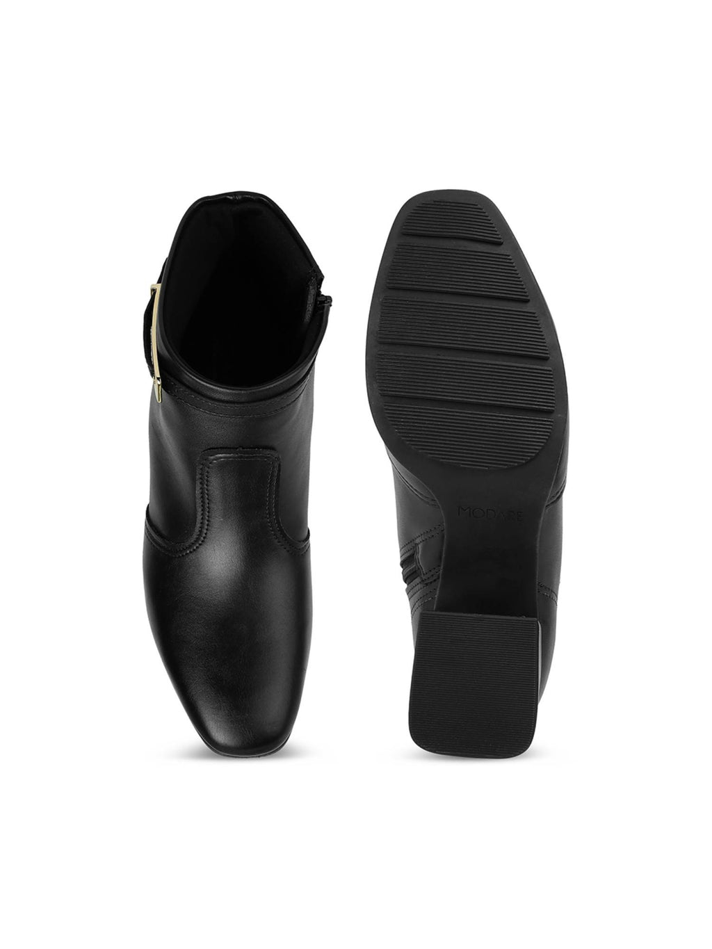 Women Black Block Heel Casual Boots | BT61 - view 4