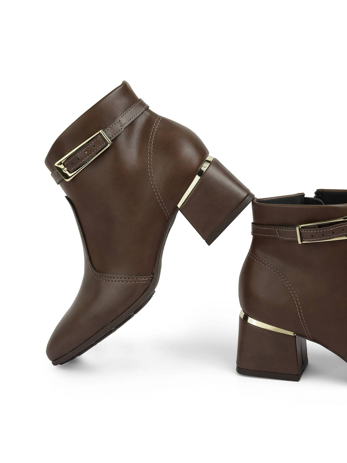 Women Black Block Heel Casual Boots | BT61 - view 10