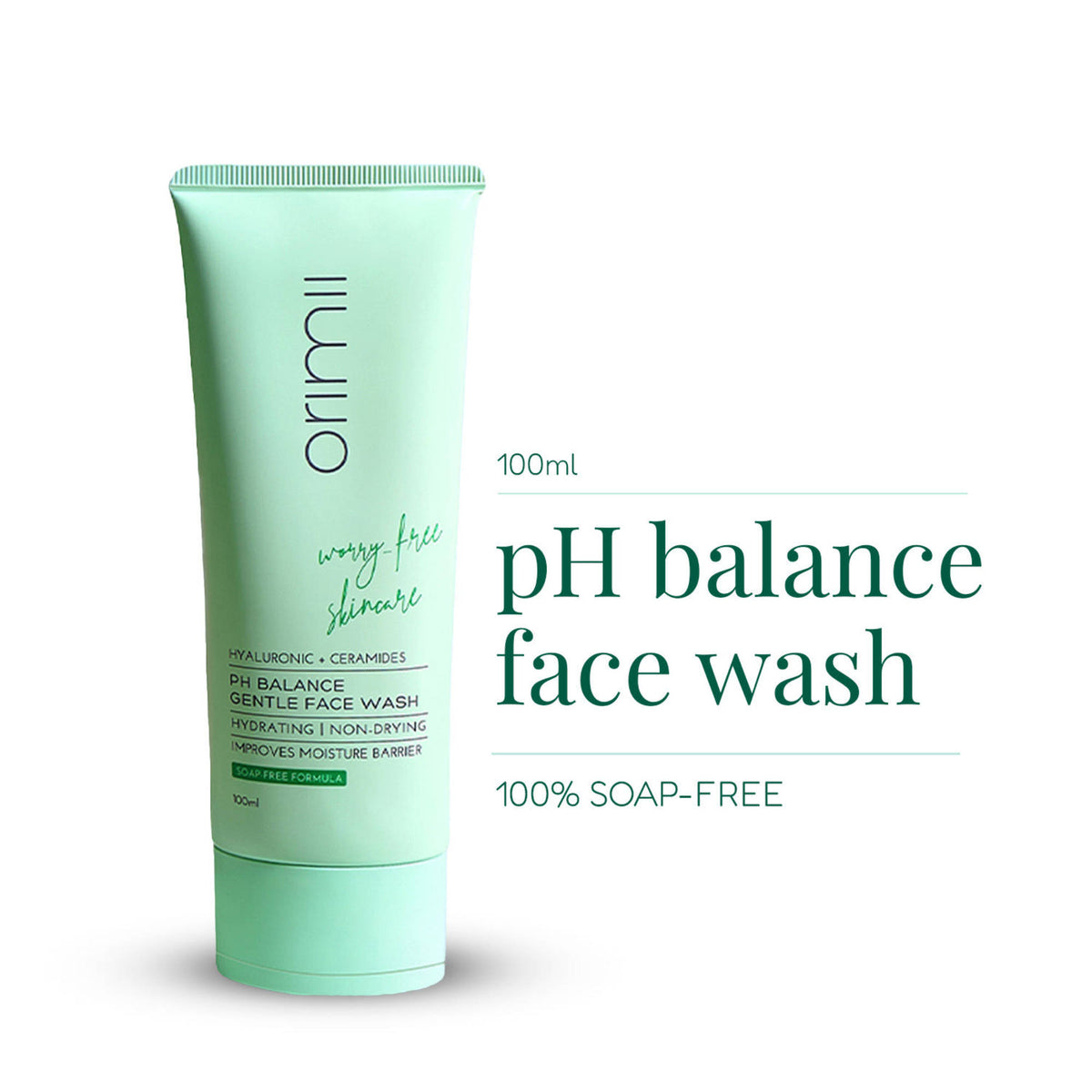 Hyaluronic + Ceramides PH Balance Gentle Face Wash - Non-Comedogenic, Pregnancy Safe | H02 - view 1