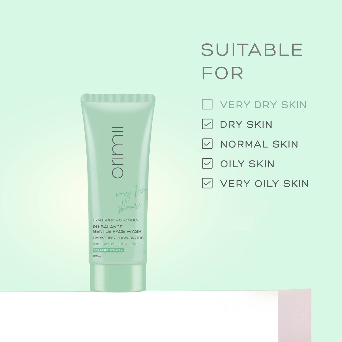 Hyaluronic + Ceramides PH Balance Gentle Face Wash - Non-Comedogenic, Pregnancy Safe | H02 - view 8