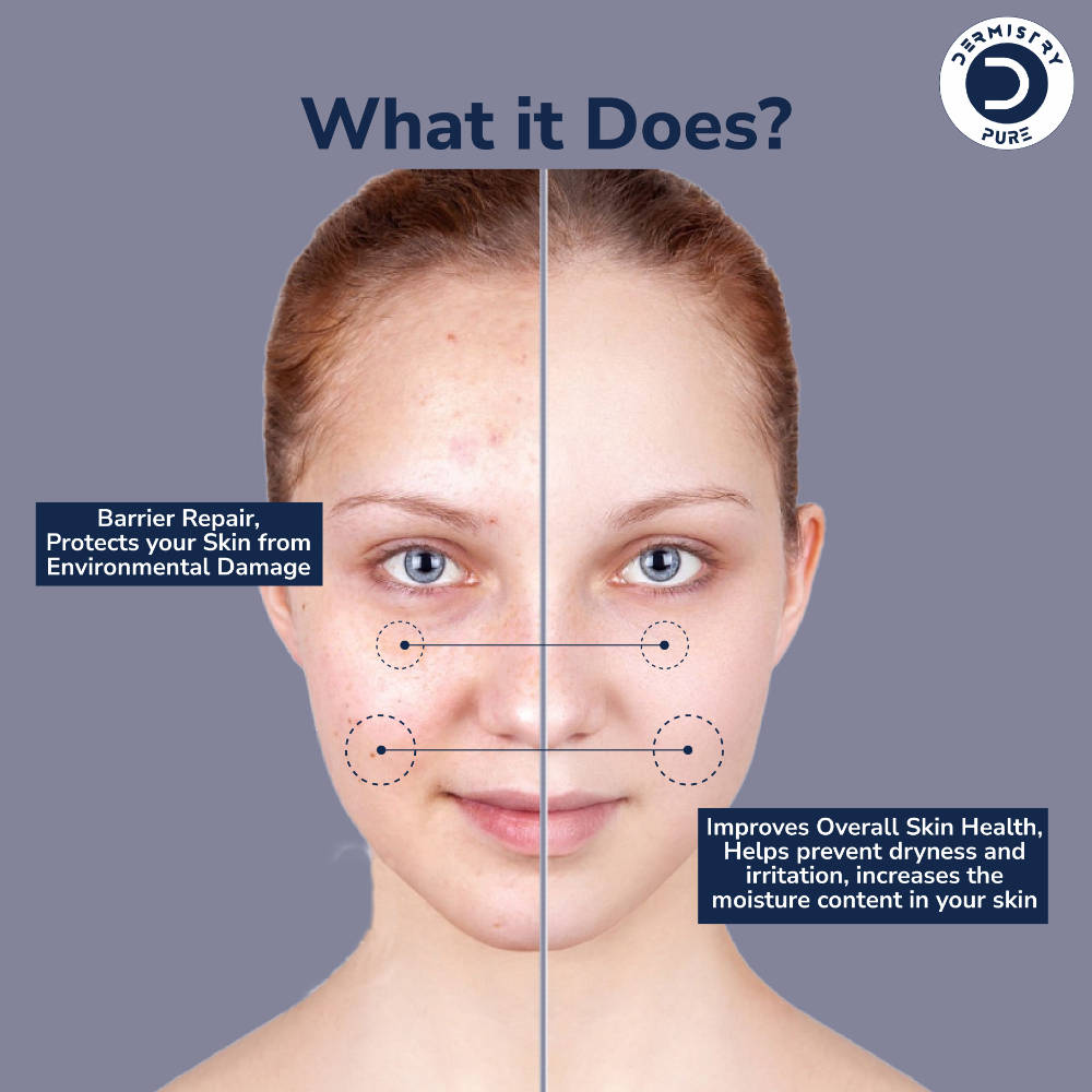 1% Ceramides Hyaluronic Barrier Repair Moisturizer Face Serum for Hydration Dry Oily Skin | Z8 - view 4