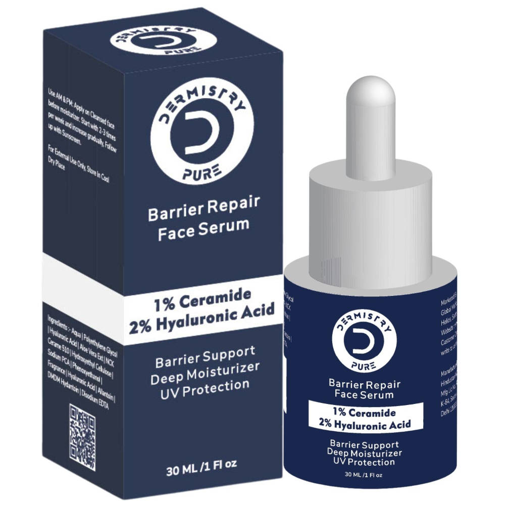 1% Ceramides Hyaluronic Barrier Repair Moisturizer Face Serum for Hydration Dry Oily Skin | Z8 - view 6
