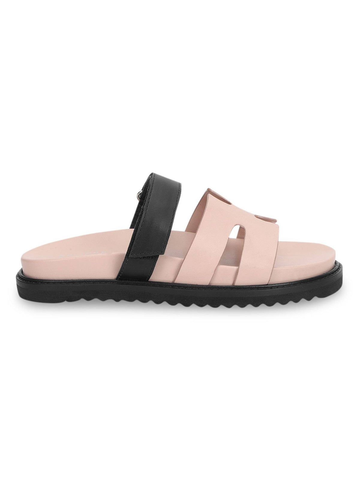 Black Solid Sandals | SD89 - view 10