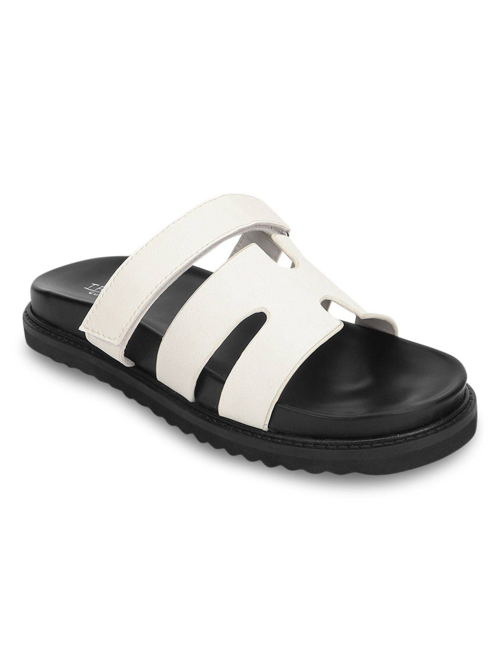 Black Solid Sandals | SD89 - view 14