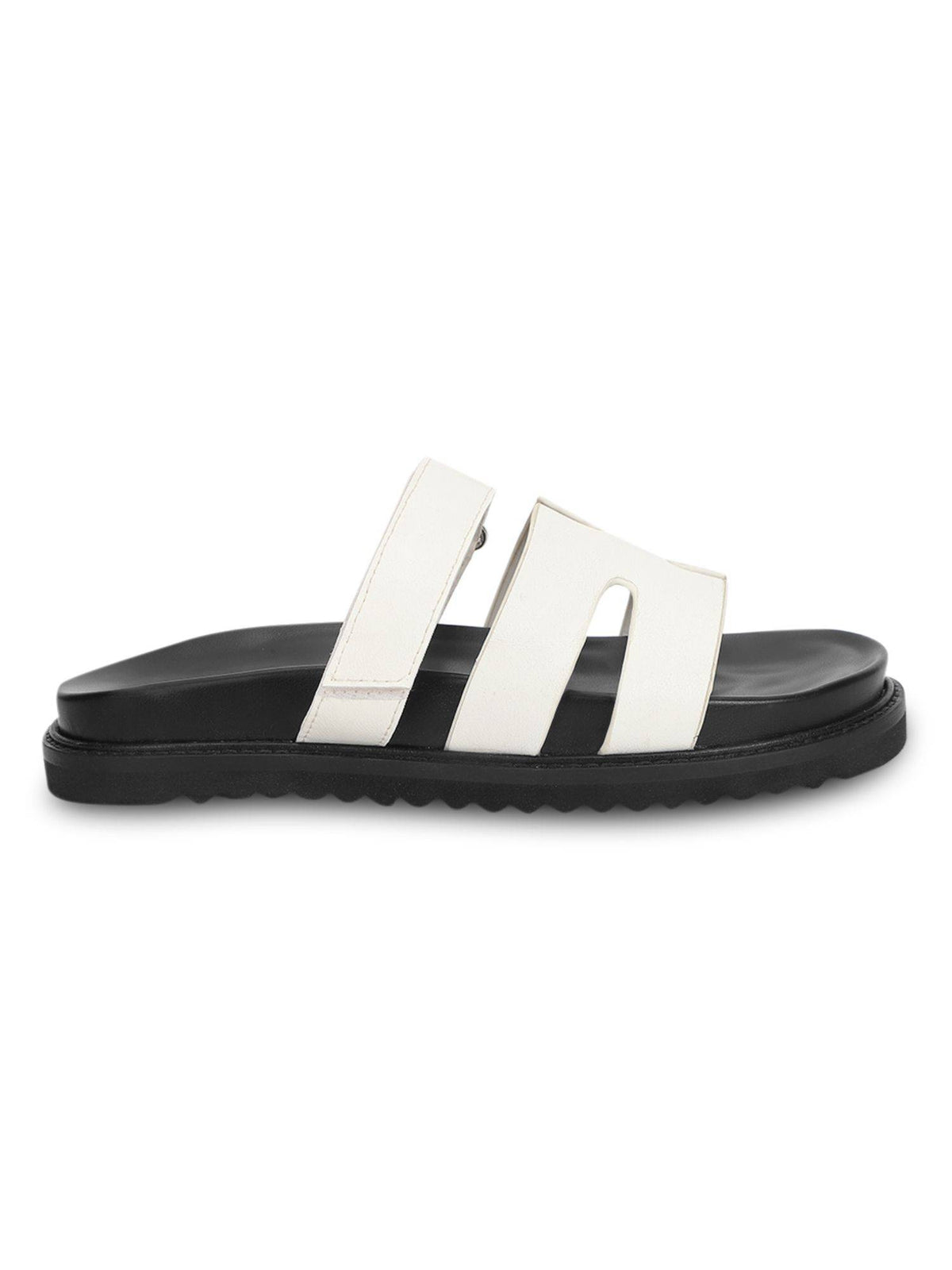 Black Solid Sandals | SD89 - view 16