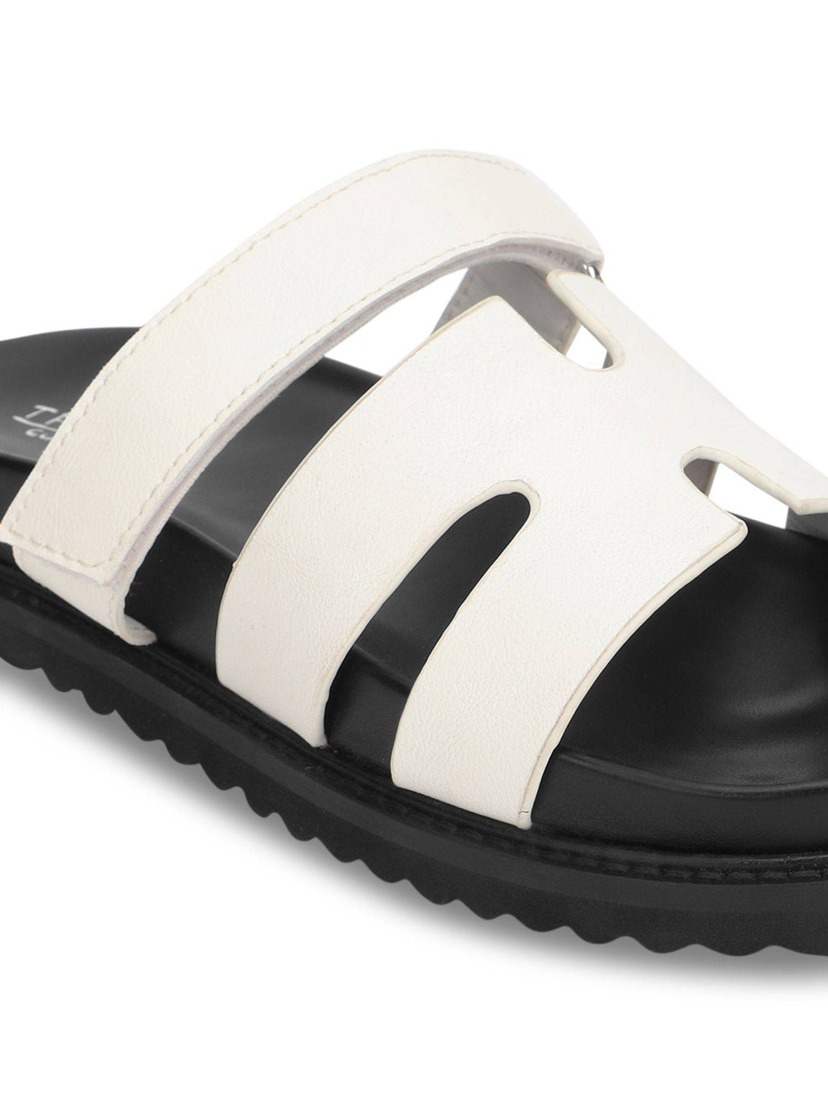 Black Solid Sandals | SD89 - view 18
