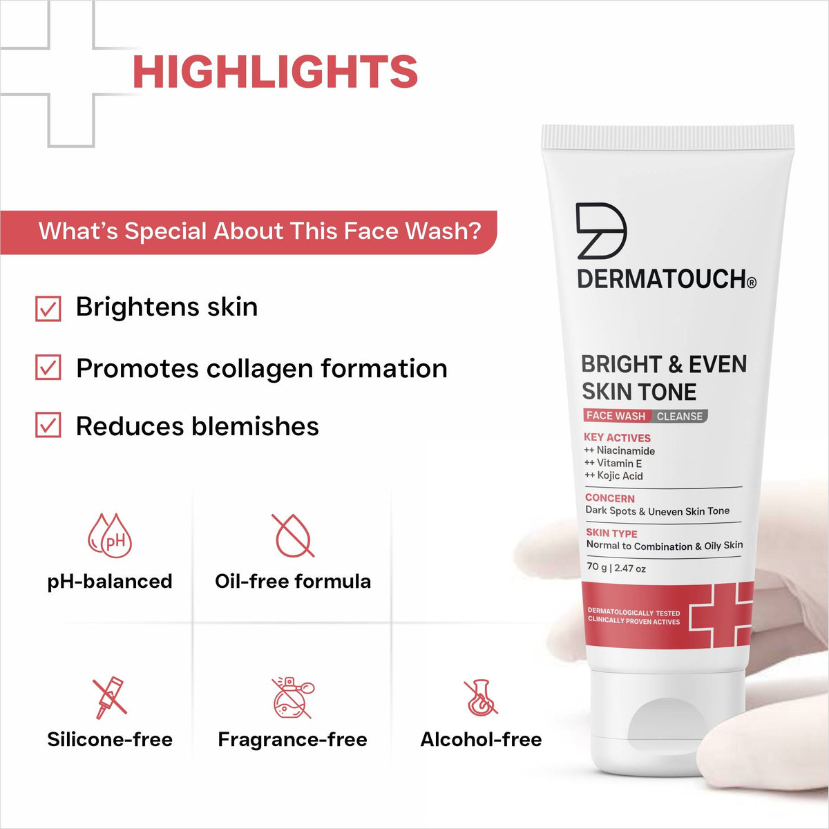 Dailyglow Bright & Even Skin Tone Face Wash | FC3 - view 5