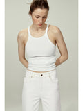 Women White Wide High Jeans | ST23 - view 1