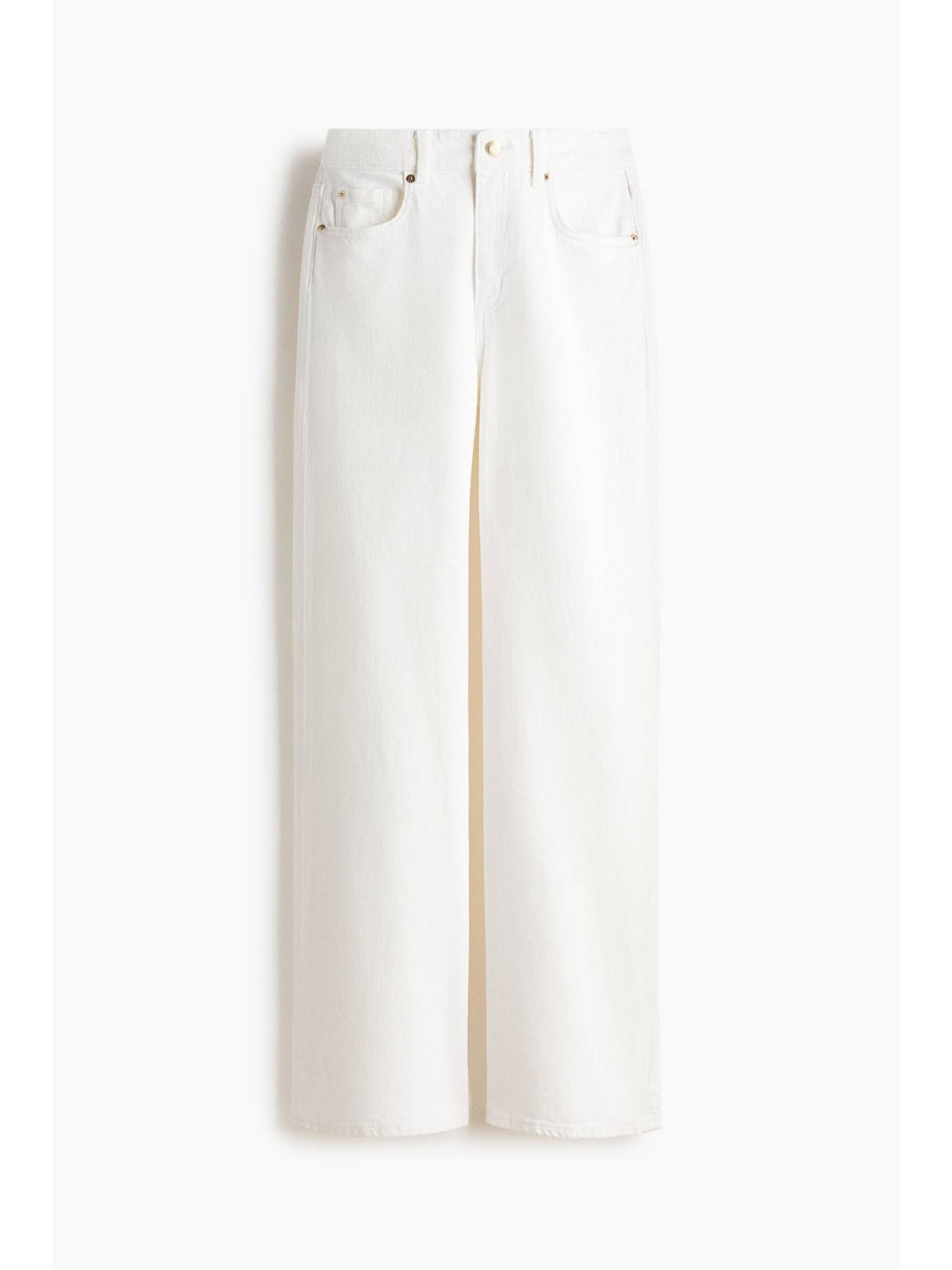 Women White Wide High Jeans | ST23 - view 4