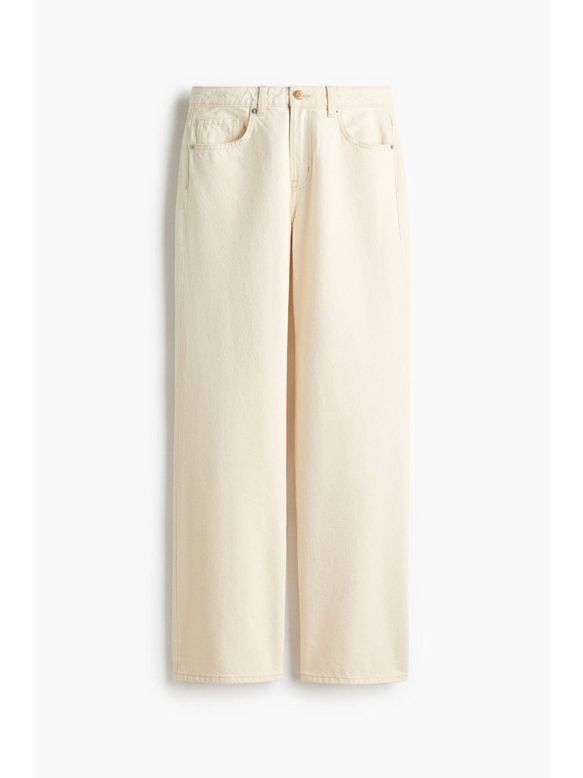Women Beige Wide High Jeans | ST23 - view 6
