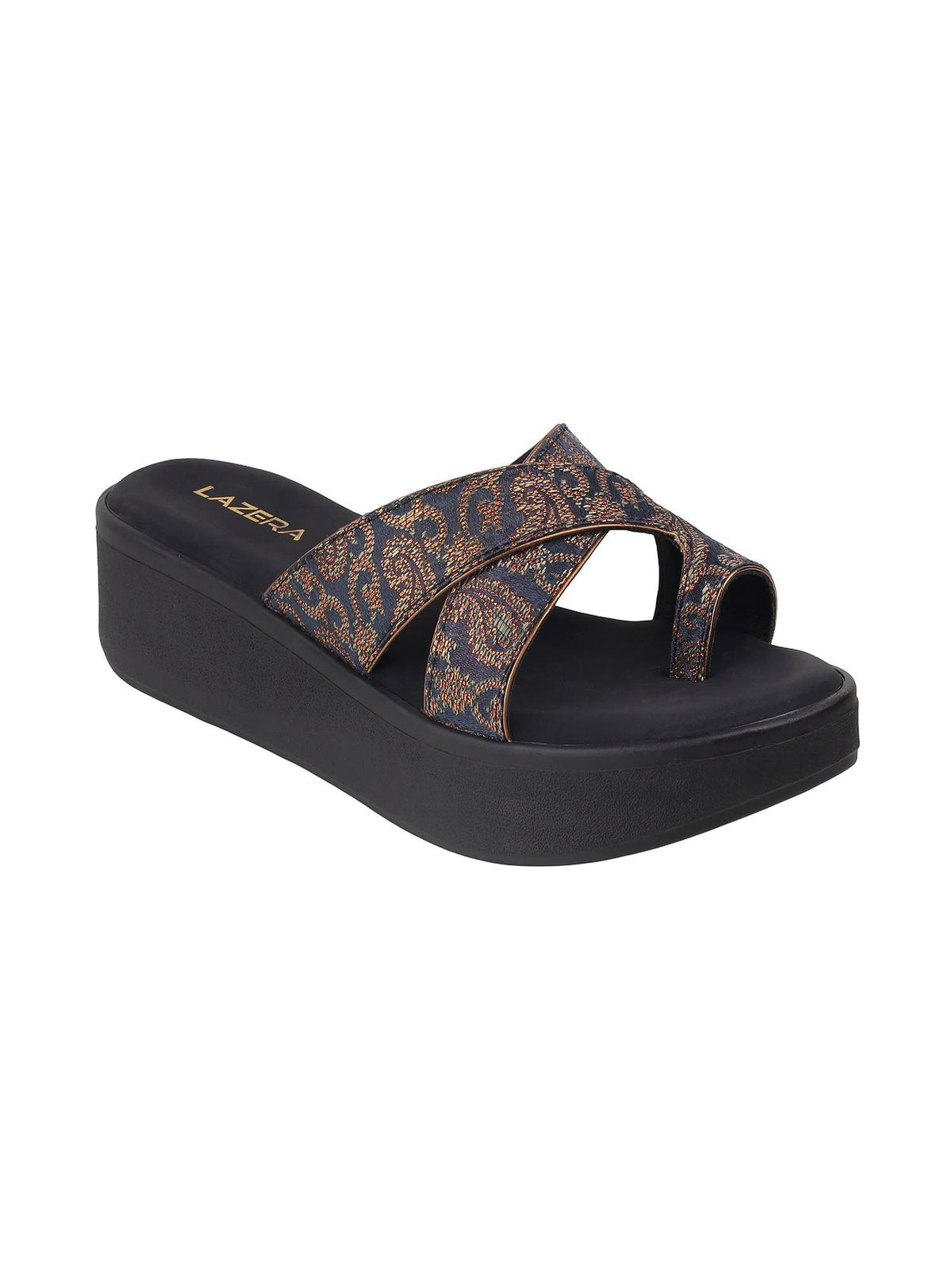 Women Black Platform Heels | H78 - view 1