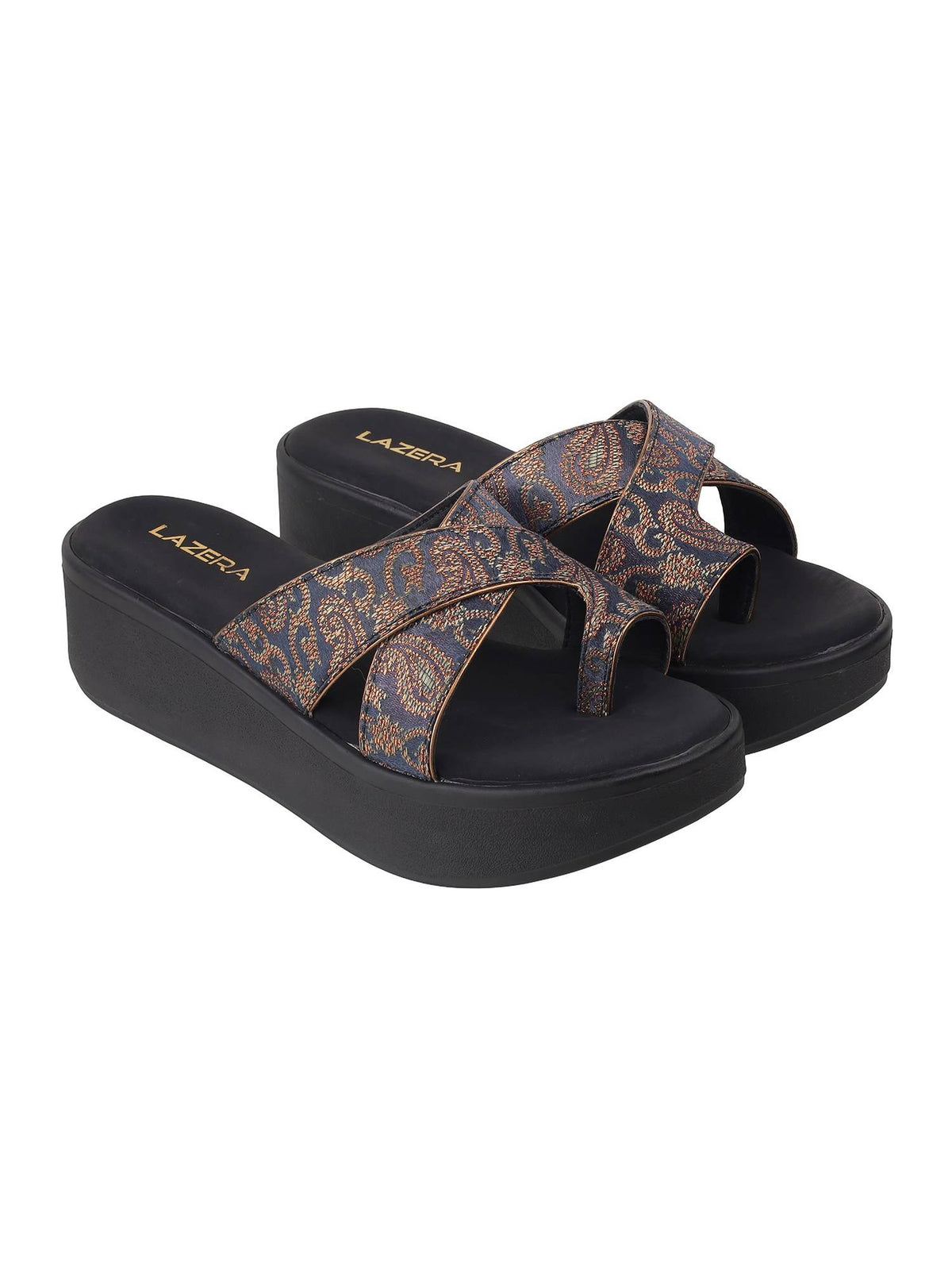 Women Black Platform Heels | H78 - view 2
