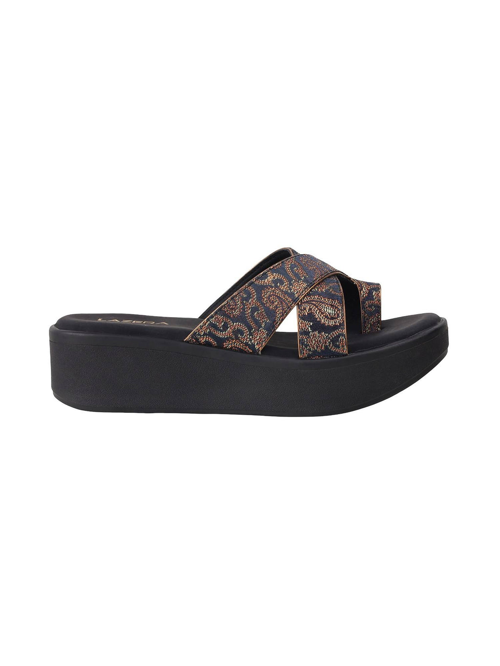 Women Black Platform Heels | H78 - view 3