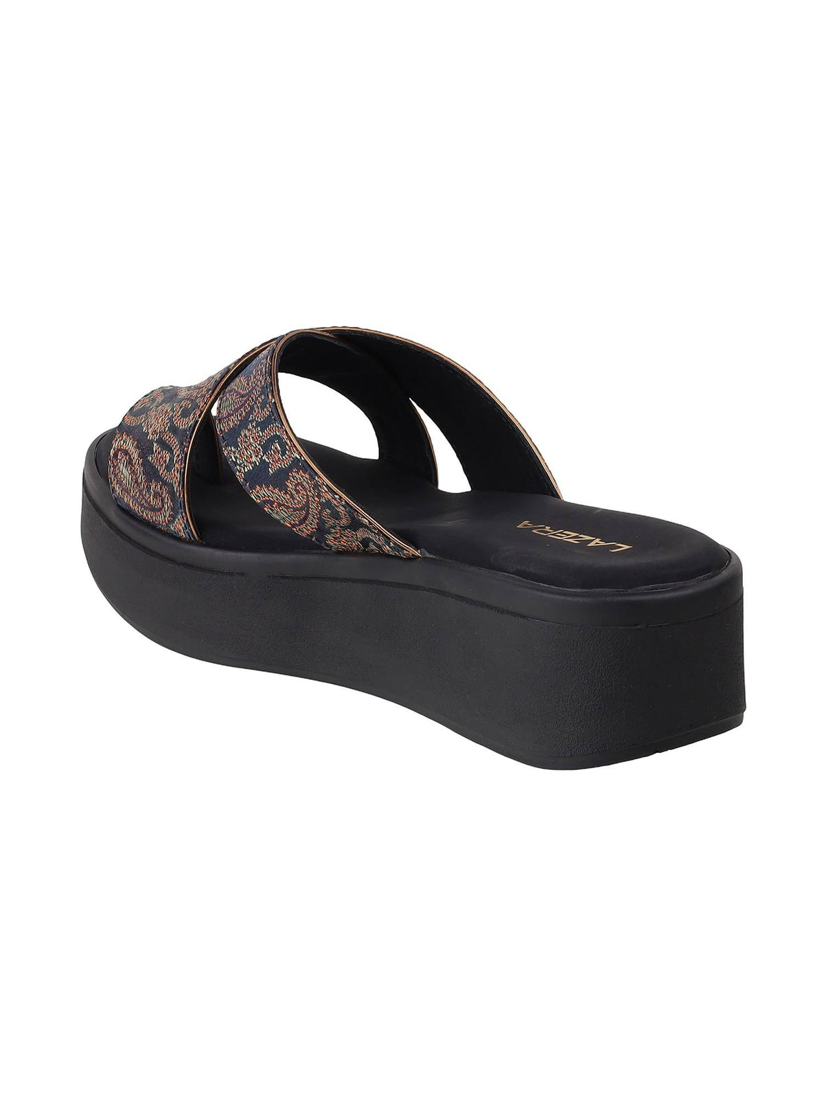 Women Black Platform Heels | H78 - view 4