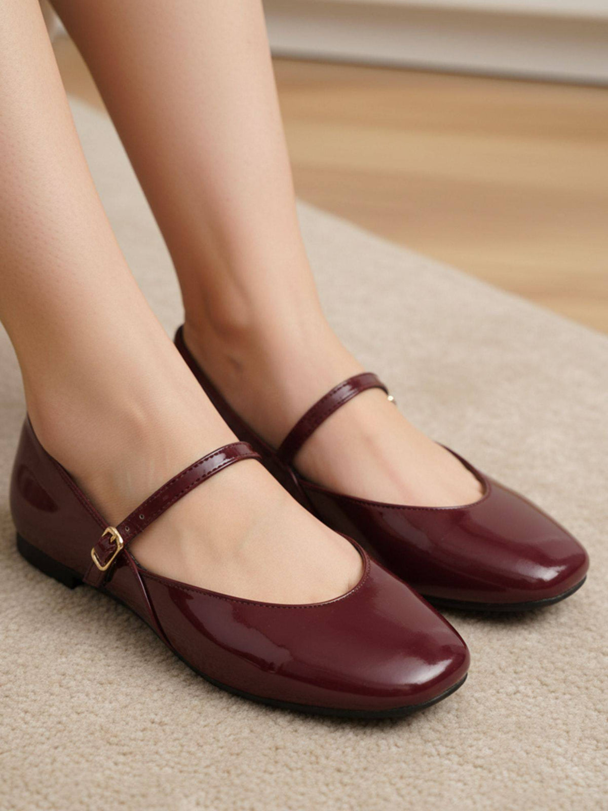 Women Classic Maroon Sandals | SD89 - view 1