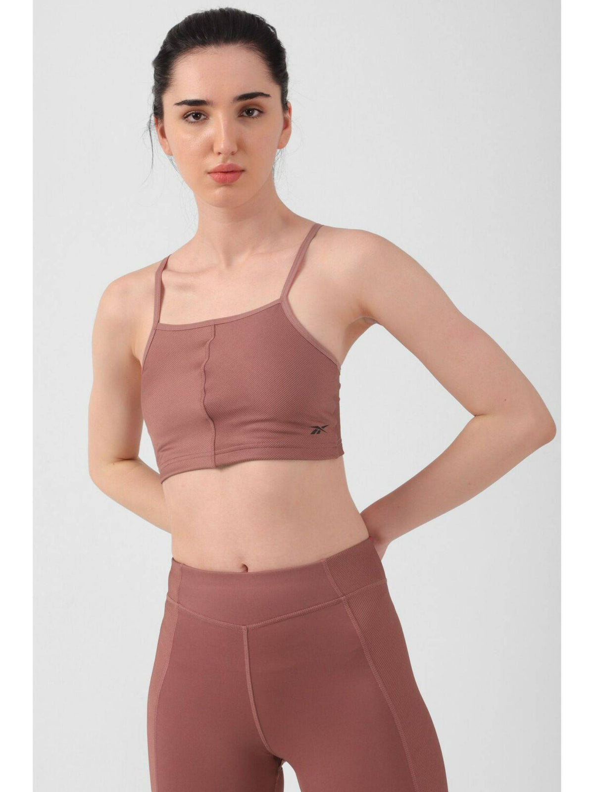 Womens Yoga Rib Sports Bra Black | sb09 - view 6