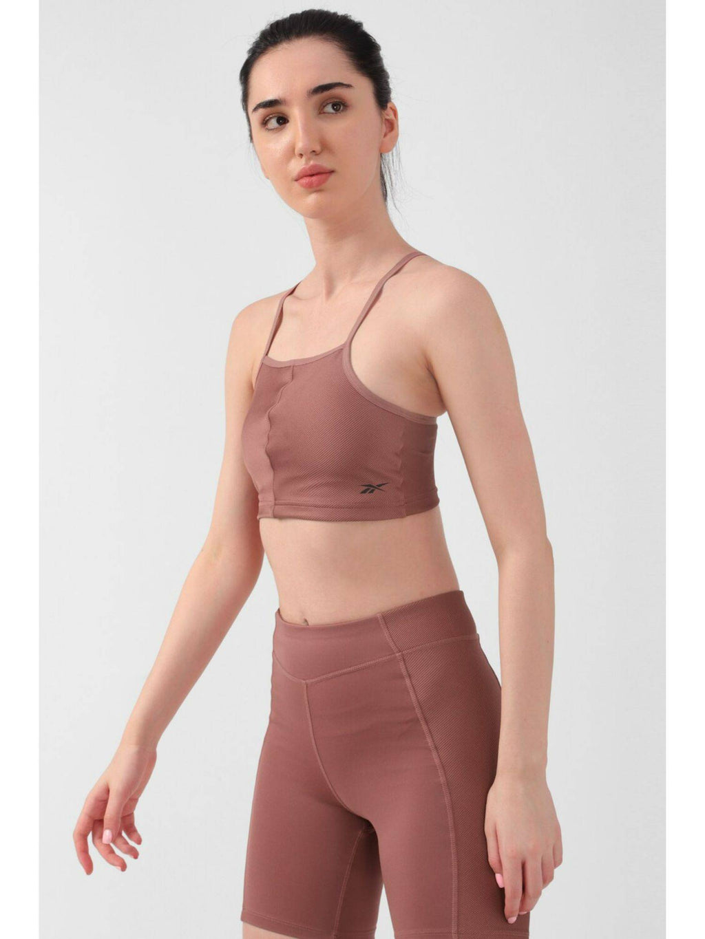 Womens Yoga Rib Sports Bra Black | sb09 - view 8