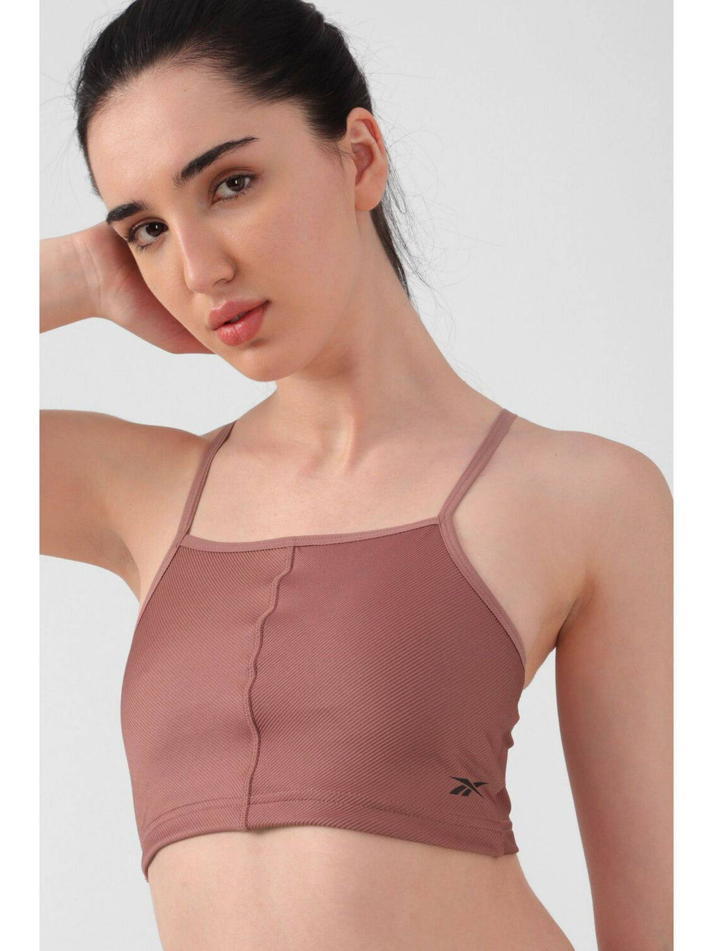 Womens Yoga Rib Sports Bra Black | sb09 - view 10