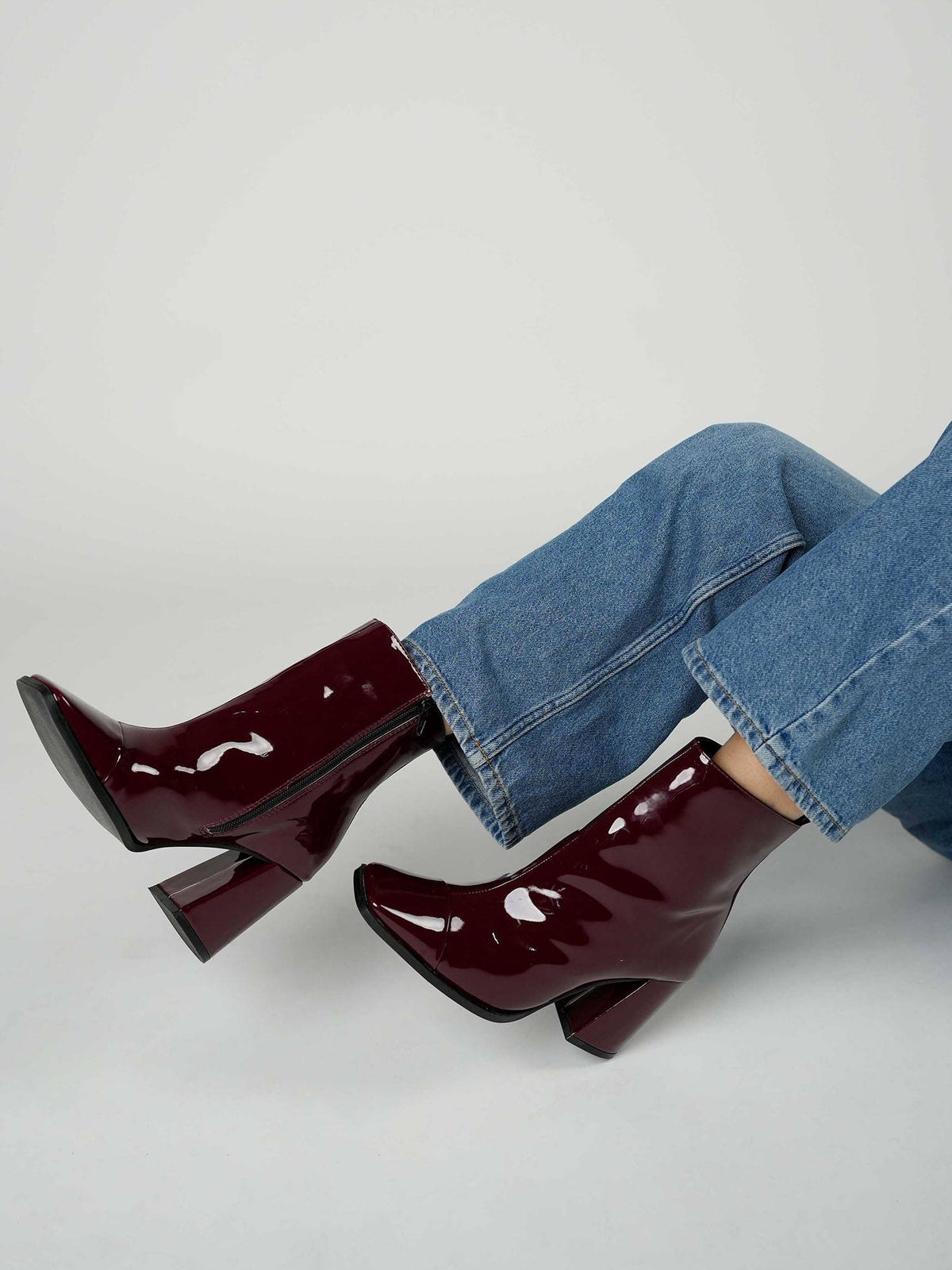 Women Elton Bordeaux Burgundy Ankle Boots | BT61 - view 4