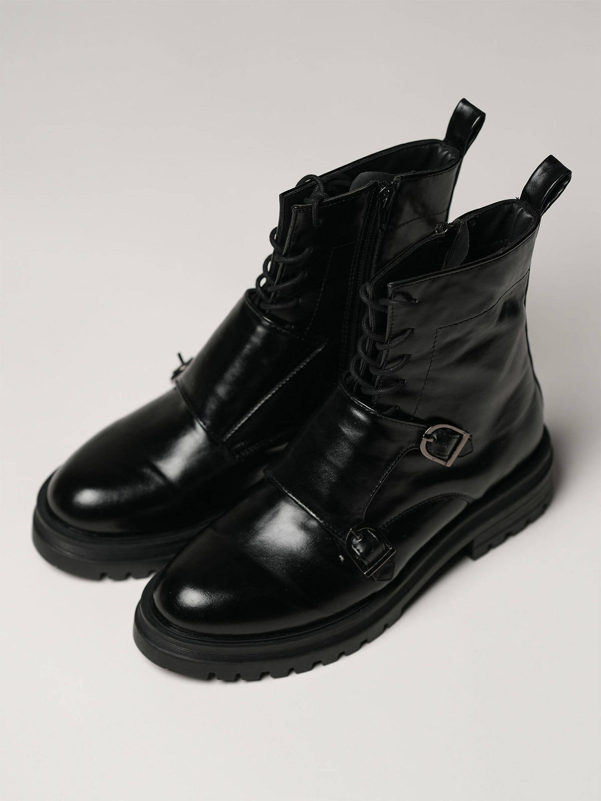 Women Black Sabbath Buckled Boots | BT61 - view 4