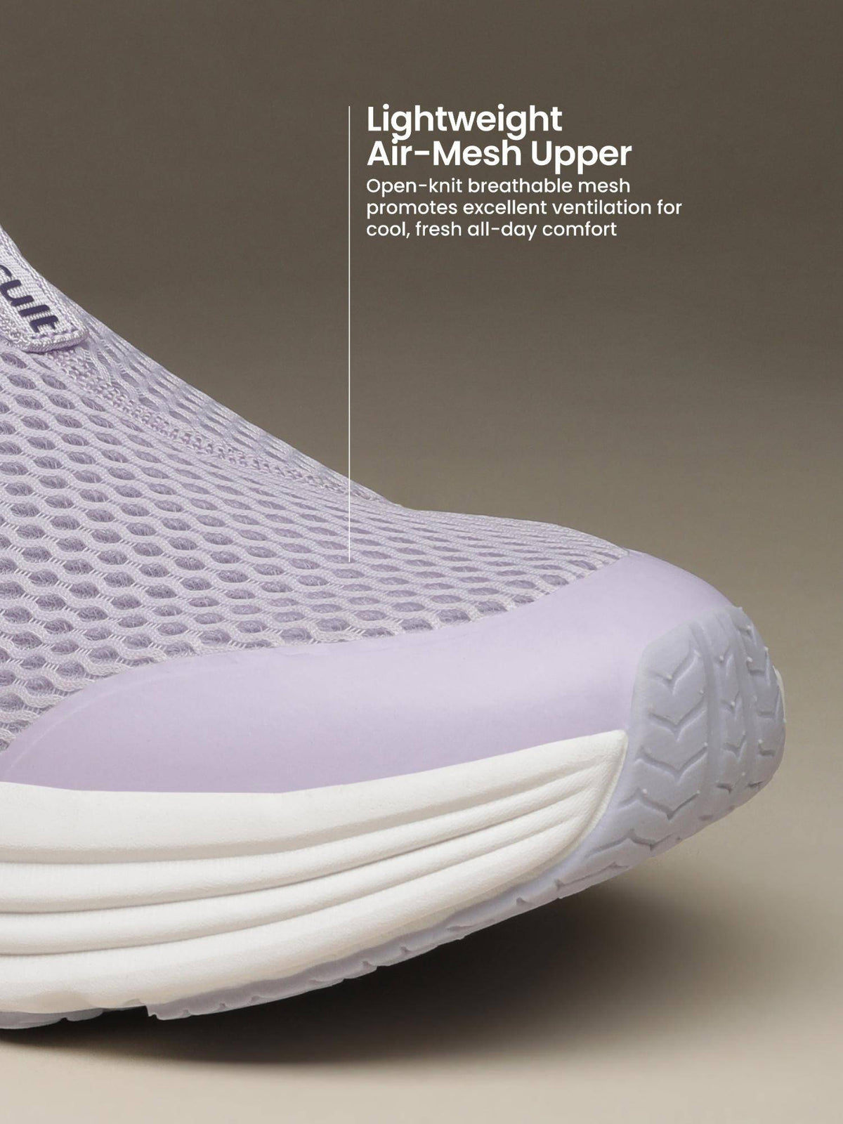 Women Lavender Mesh Walking Shoes | SH9 - view 5