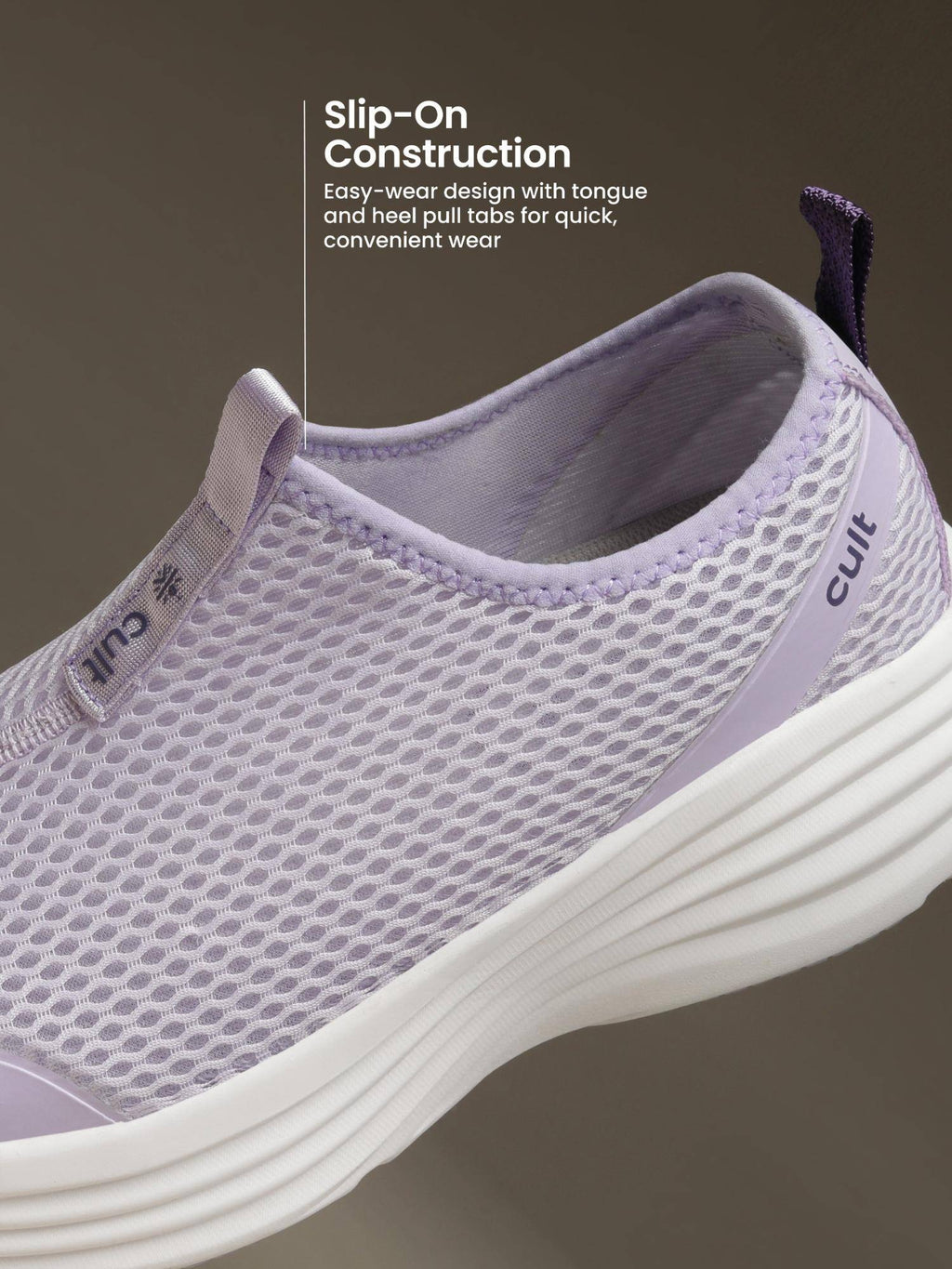 Women Lavender Mesh Walking Shoes | SH9 - view 6