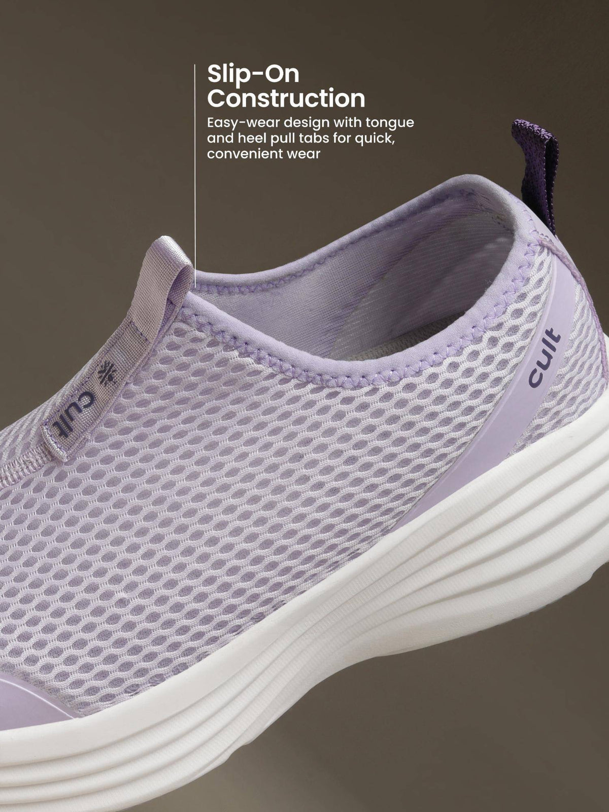 Women Lavender Mesh Walking Shoes | SH9 - view 6