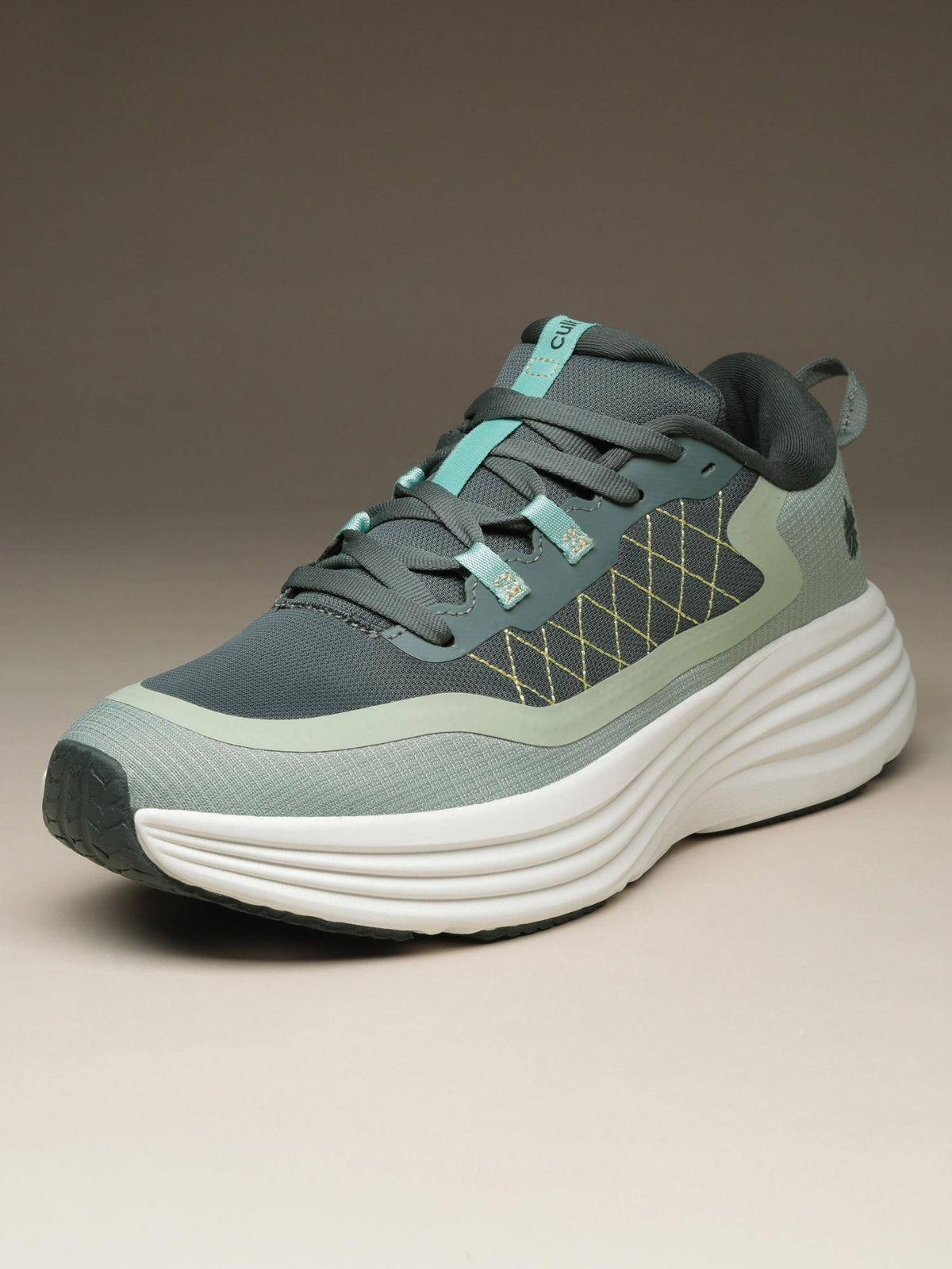 Women Olive Mesh Walking Shoes | SH9 - view 4