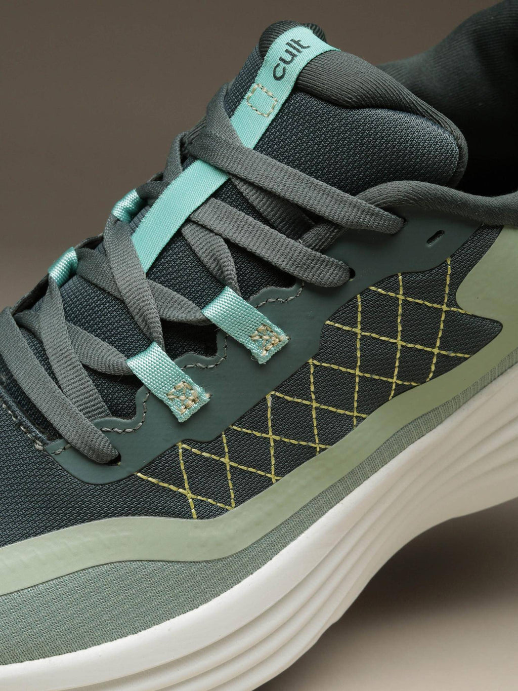 Women Olive Mesh Walking Shoes | SH9 - view 8