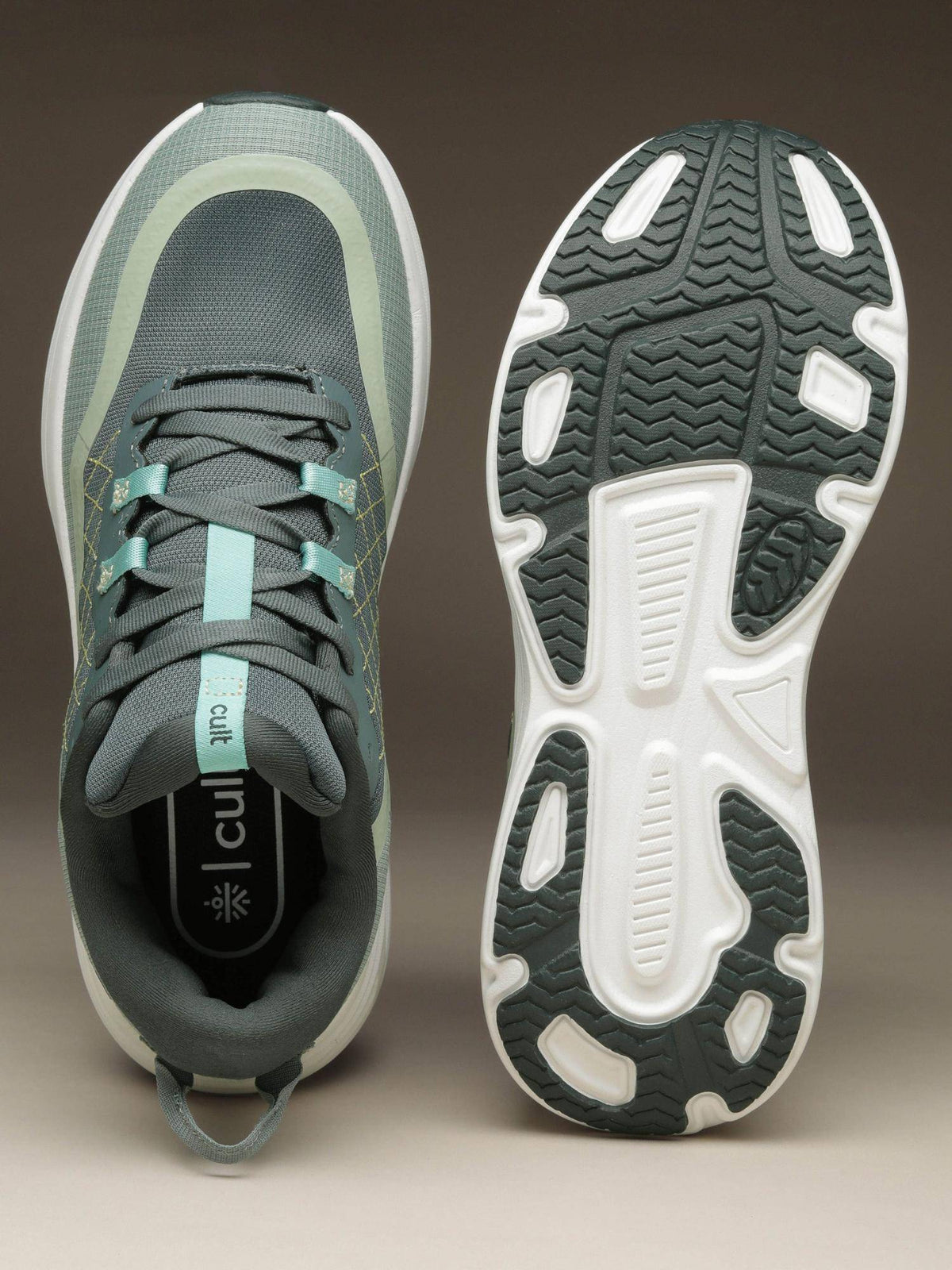 Women Olive Mesh Walking Shoes | SH9 - view 9