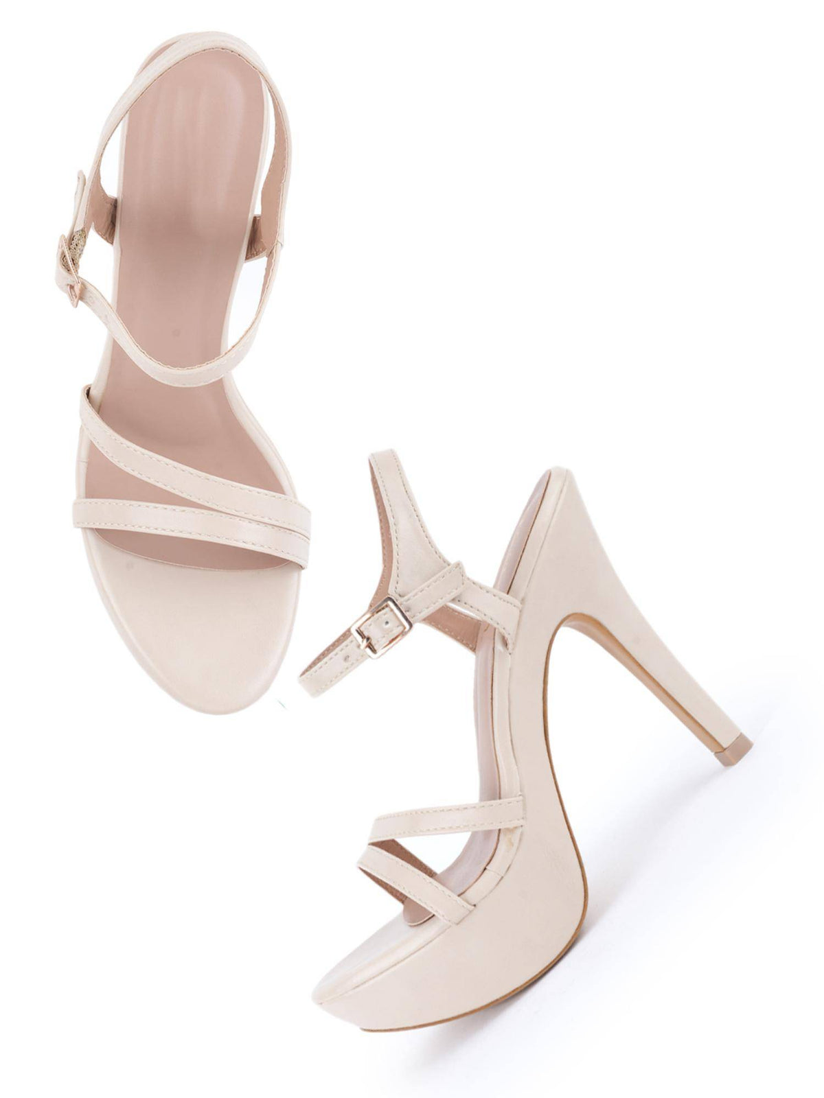 Women Cream Stylish Stilettos Heels | H78 - view 4