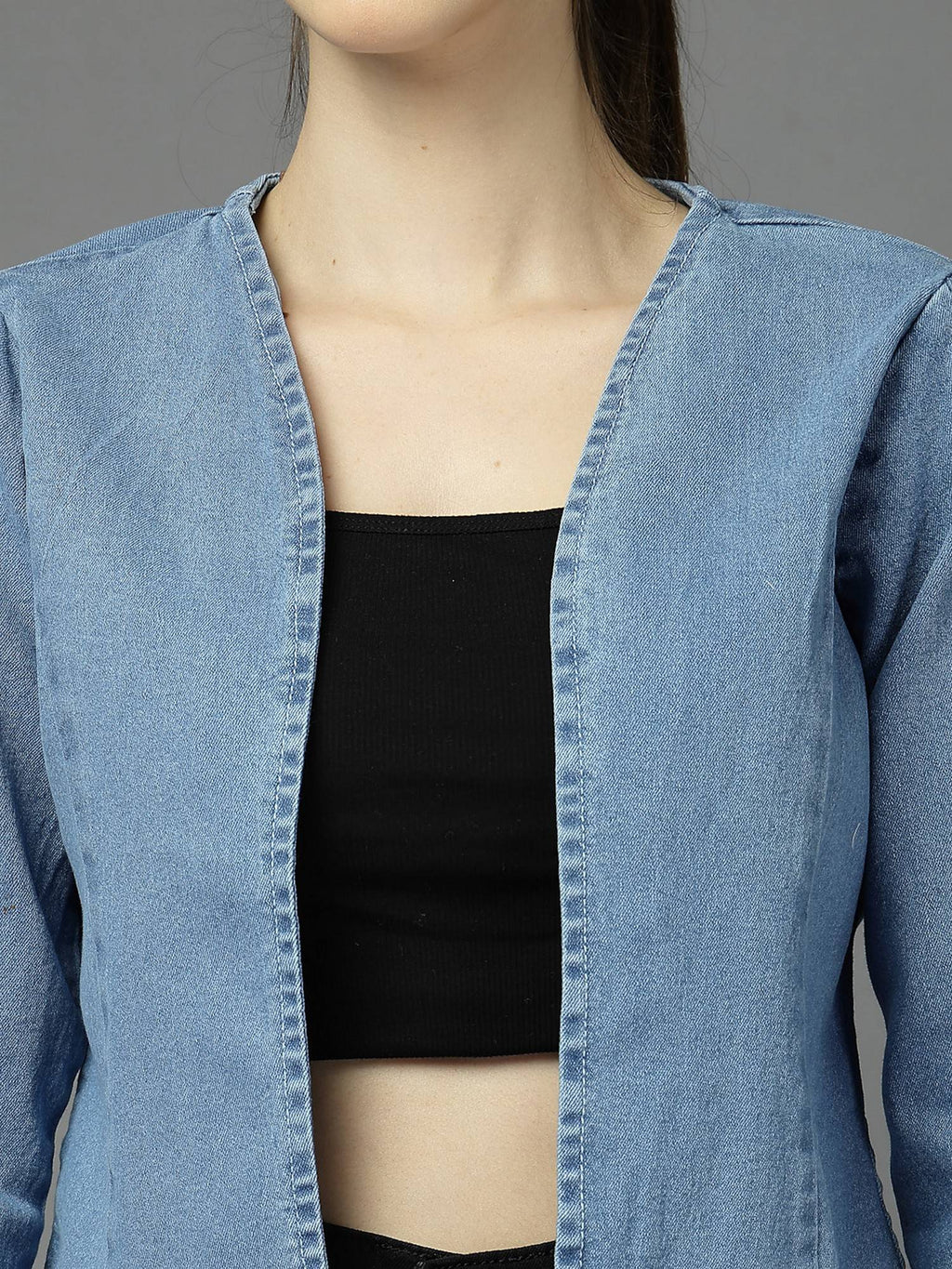 Denim Blue Shrug | JC78 - view 3