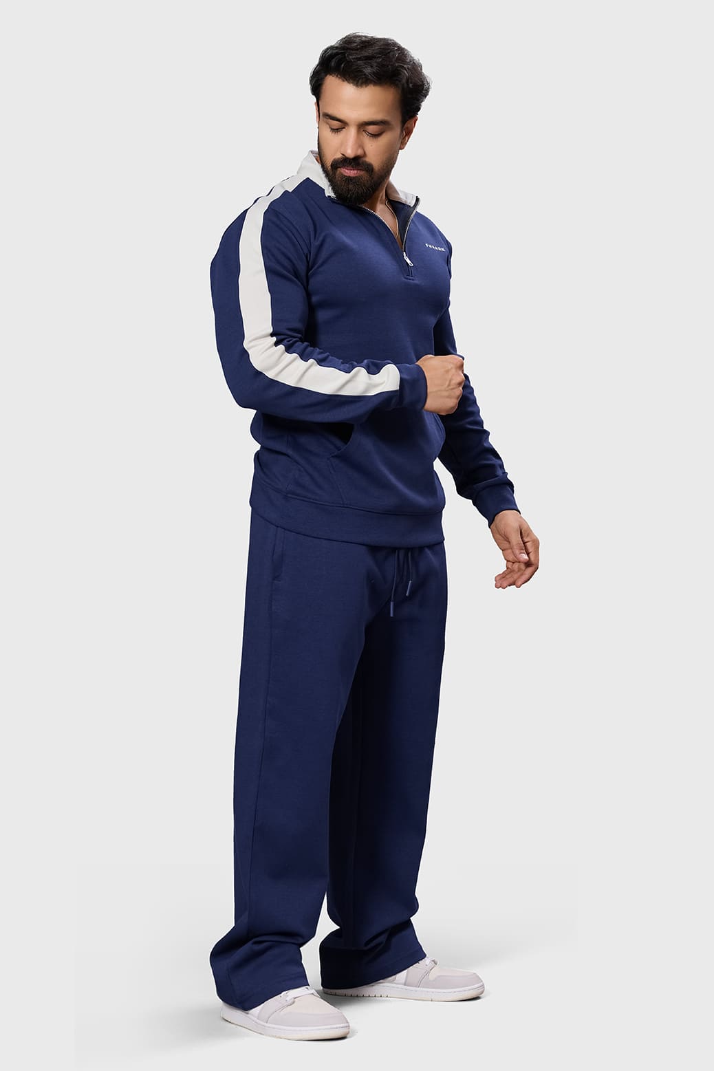 Alpine Pullover Navy/White