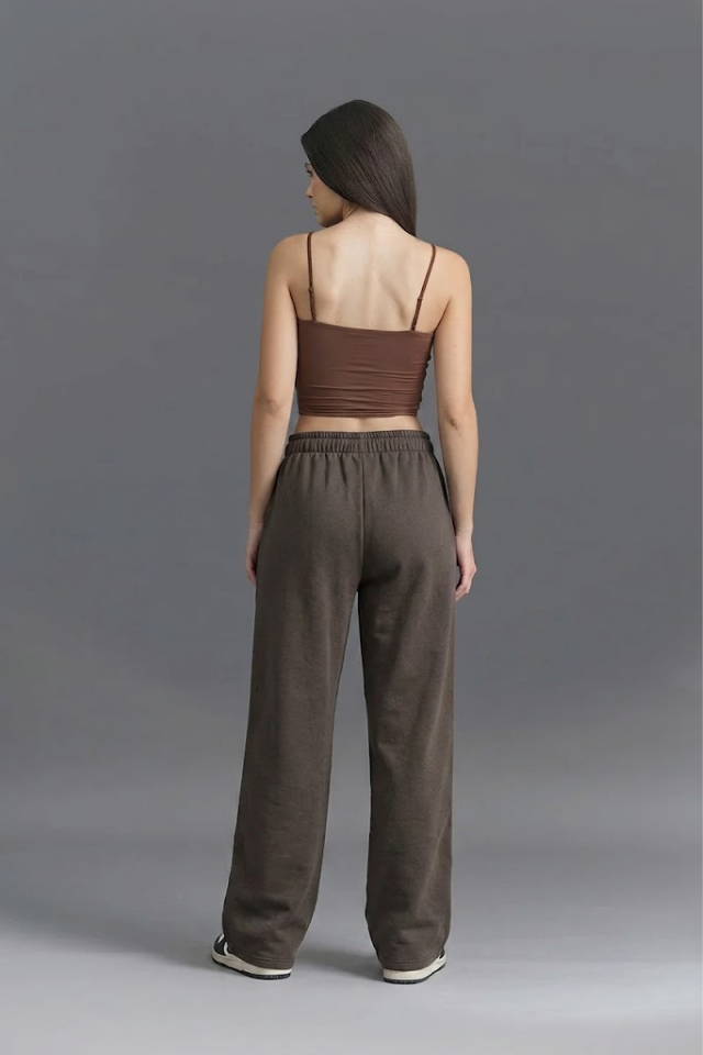 Ash Brown Loose Fit Joggers JG67