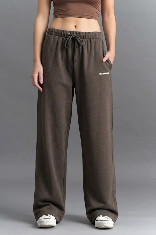 Ash Brown Loose Fit Joggers JG67