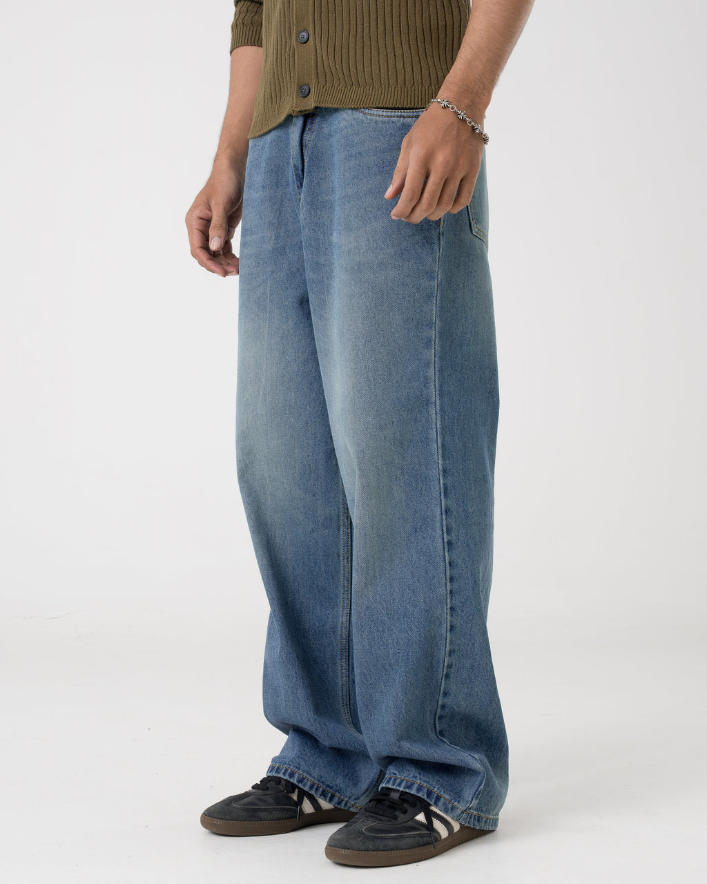 Baggy Fit Denim (Stone Blue) Morrislane