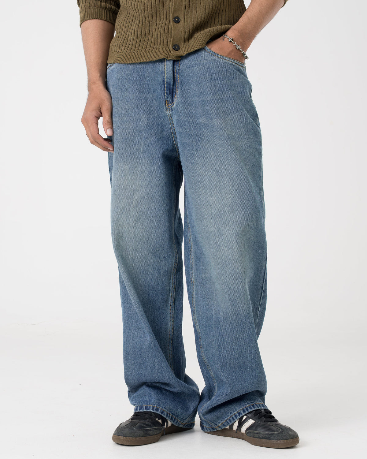 Baggy Fit Denim (Stone Blue) Morrislane