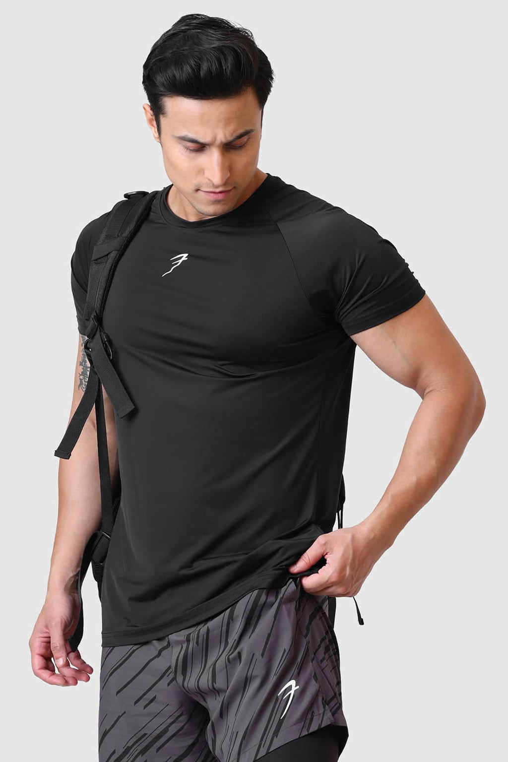 Bare Nylon T-shirt Black