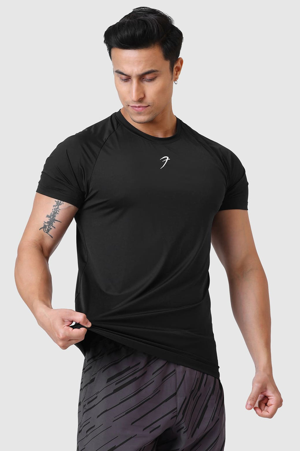 Bare Nylon T-shirt Black