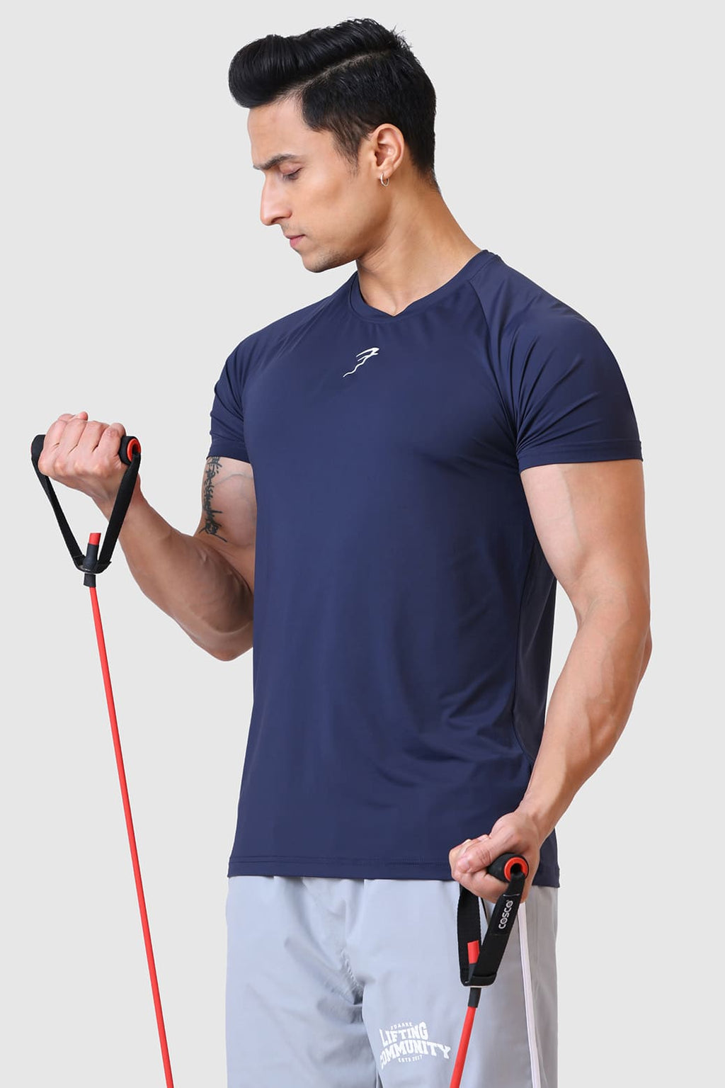 Bare Nylon T-shirt Navy