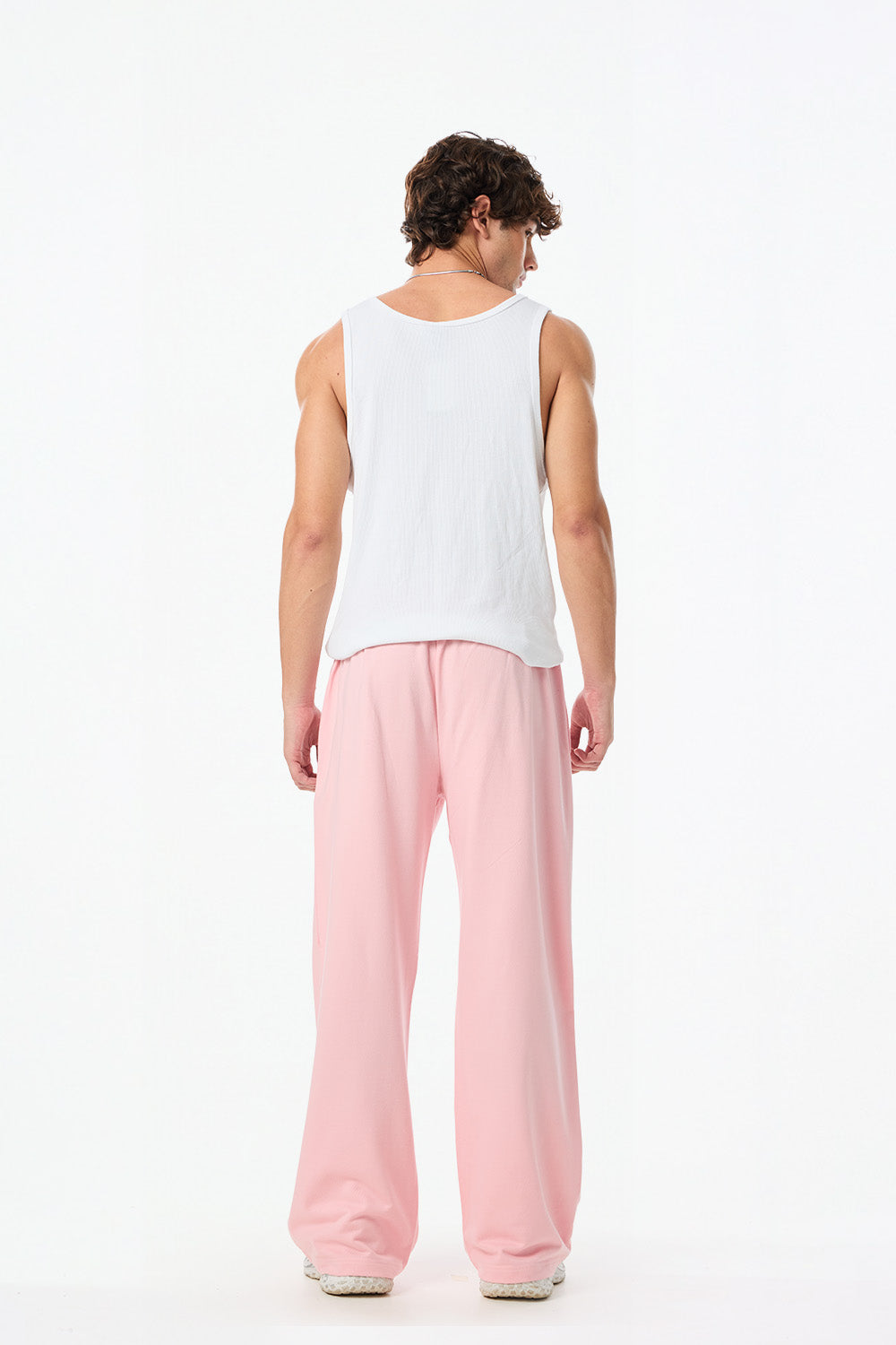 Bare Pink Wide-Leg Sweatpants
