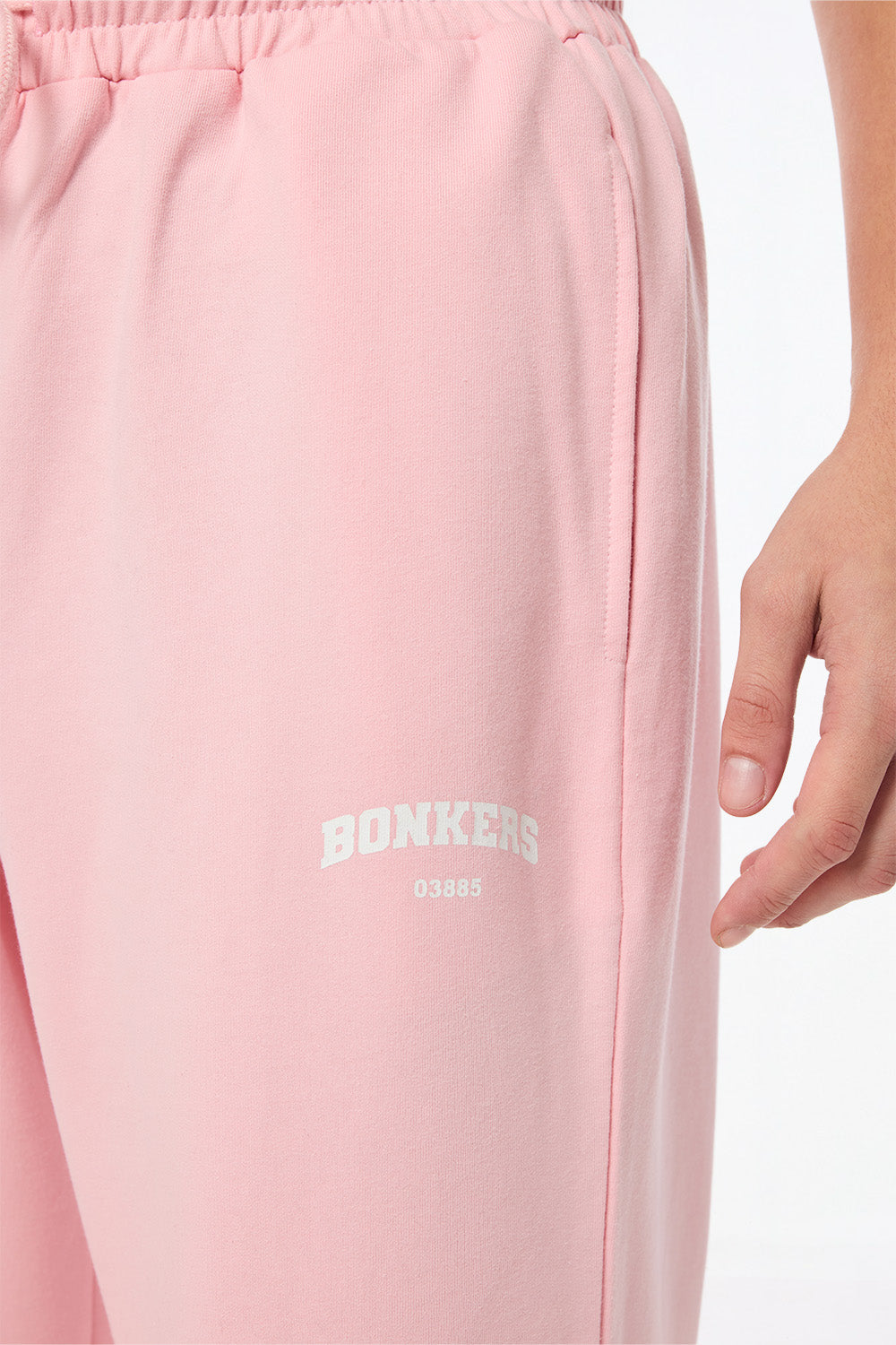 Bare Pink Wide-Leg Sweatpants