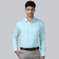 Bennet Sky Blue Shirt With Concealed Placket