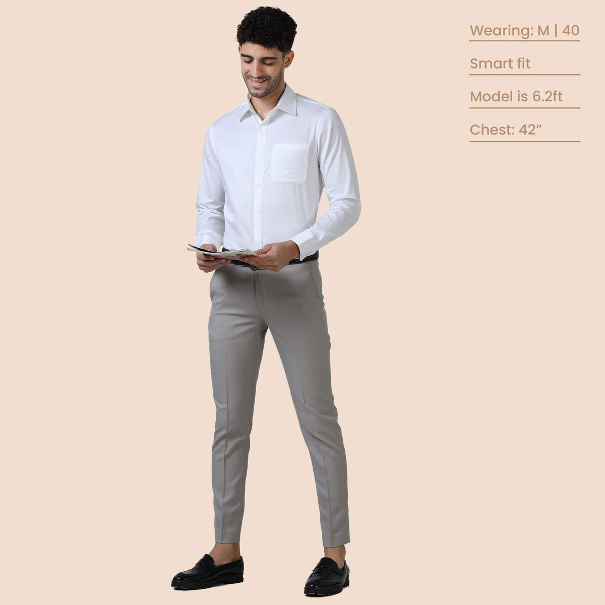 Bennet White Shirt With Concealed Placket